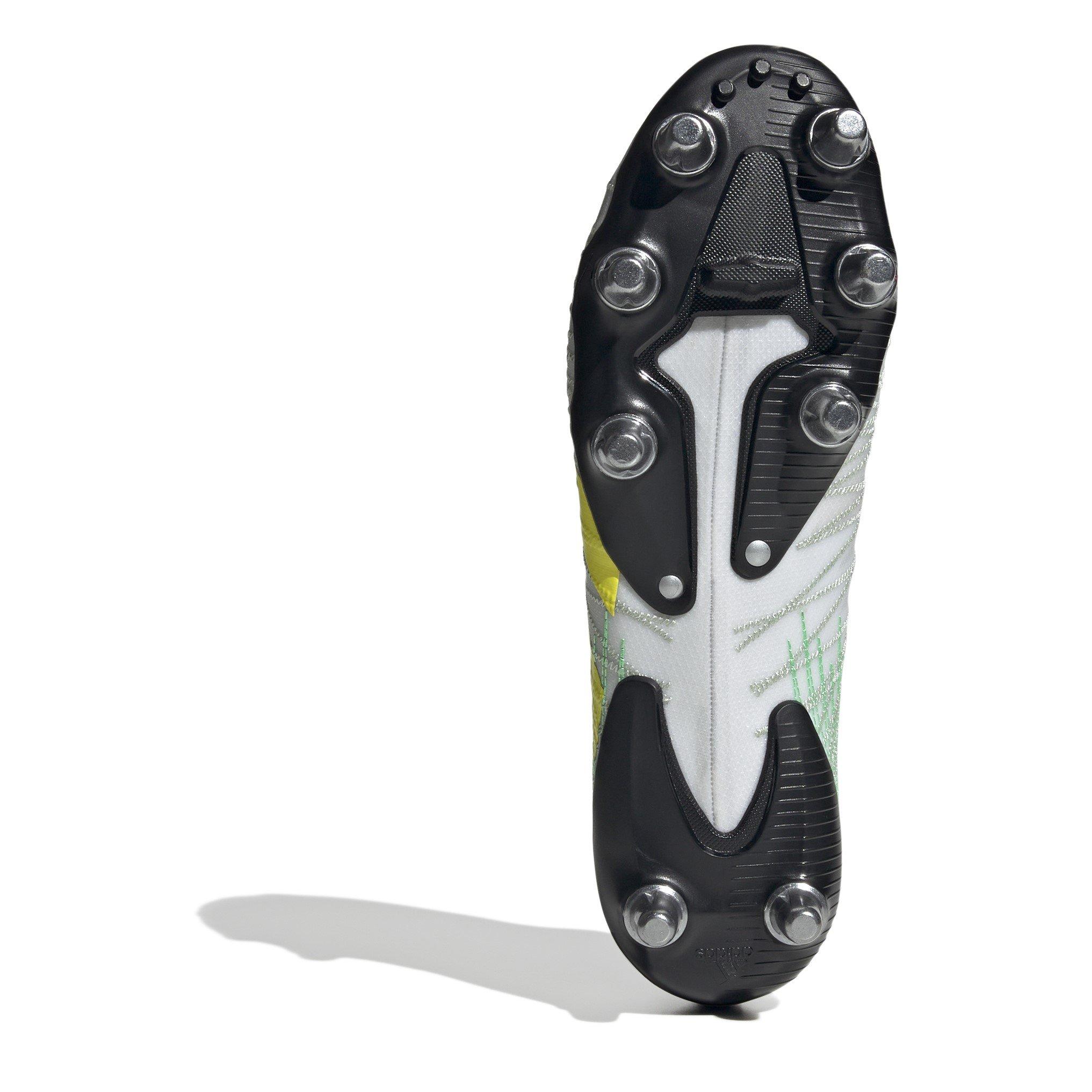 Wit/Geel - adidas - Kakari Z. 1 Soft Ground Rugby Boots Mens - 6