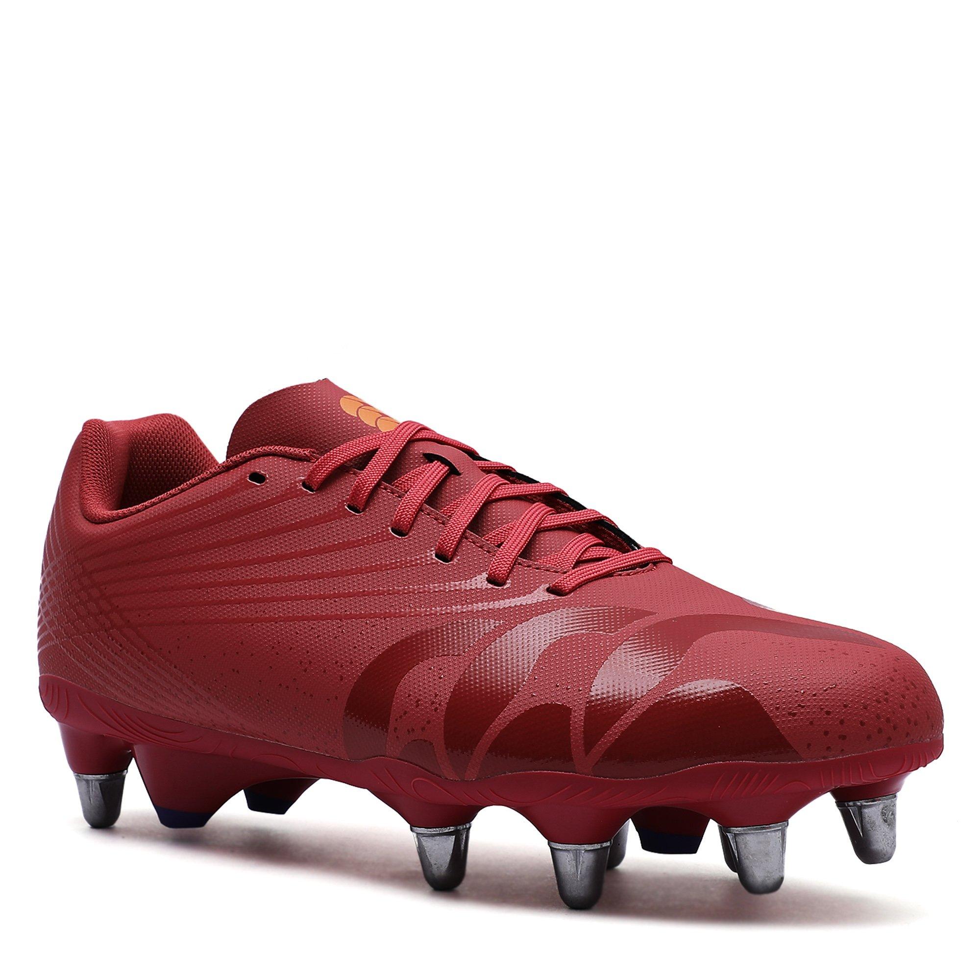 Pur/Org - Canterbury - Stampede Groundbreak Mens Soft Ground Rugby Boots - 5