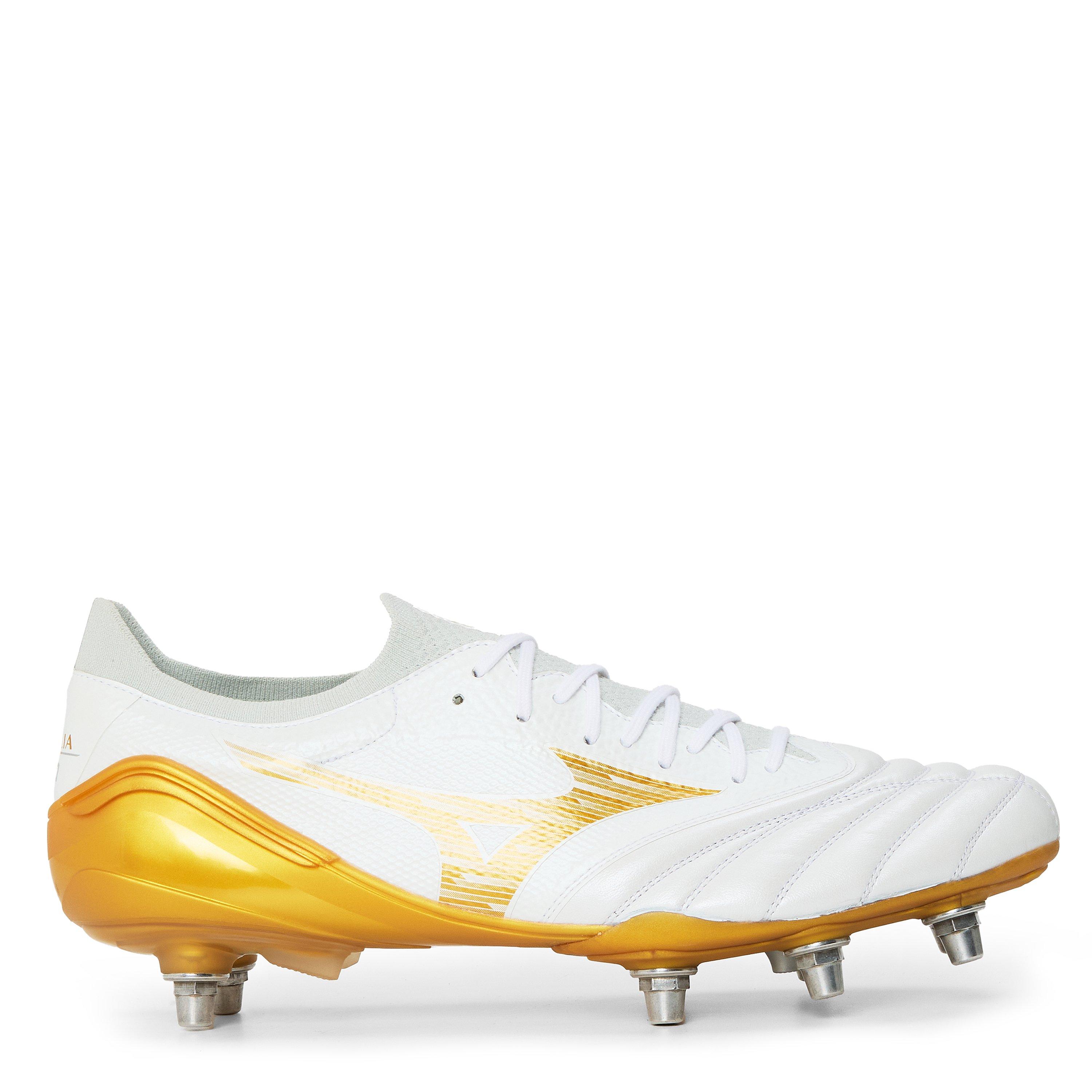 White/Gold - Mizuno - Men's Mr Neo E SI Rugby Boots - 1