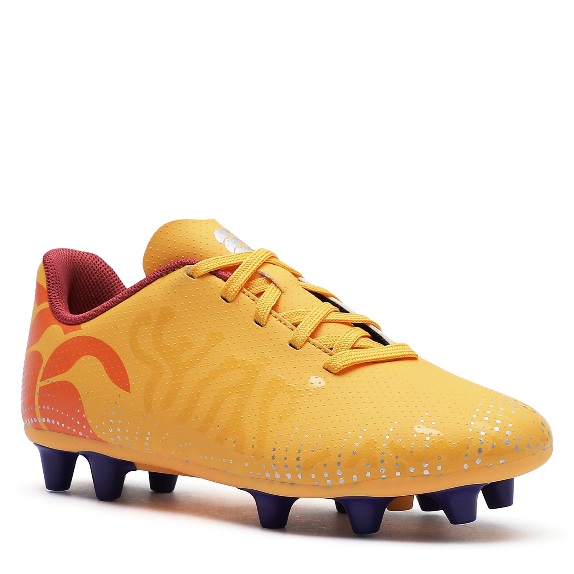 Amber/Org/Mars - Canterbury - Speed Infinite Junior Firm Ground Rugby Boots - 5