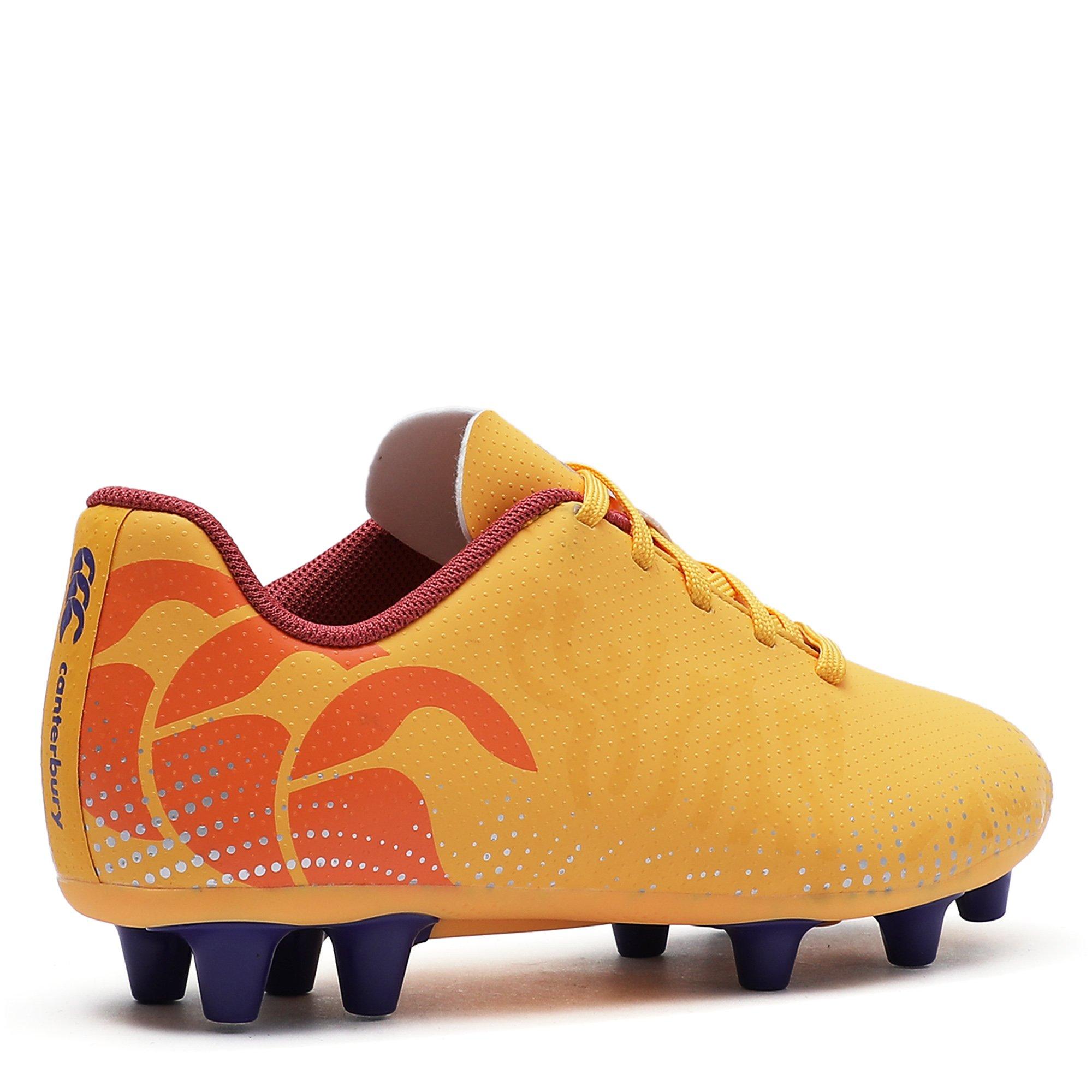 Amber/Org/Mars - Canterbury - Speed Infinite Junior Firm Ground Rugby Boots - 6
