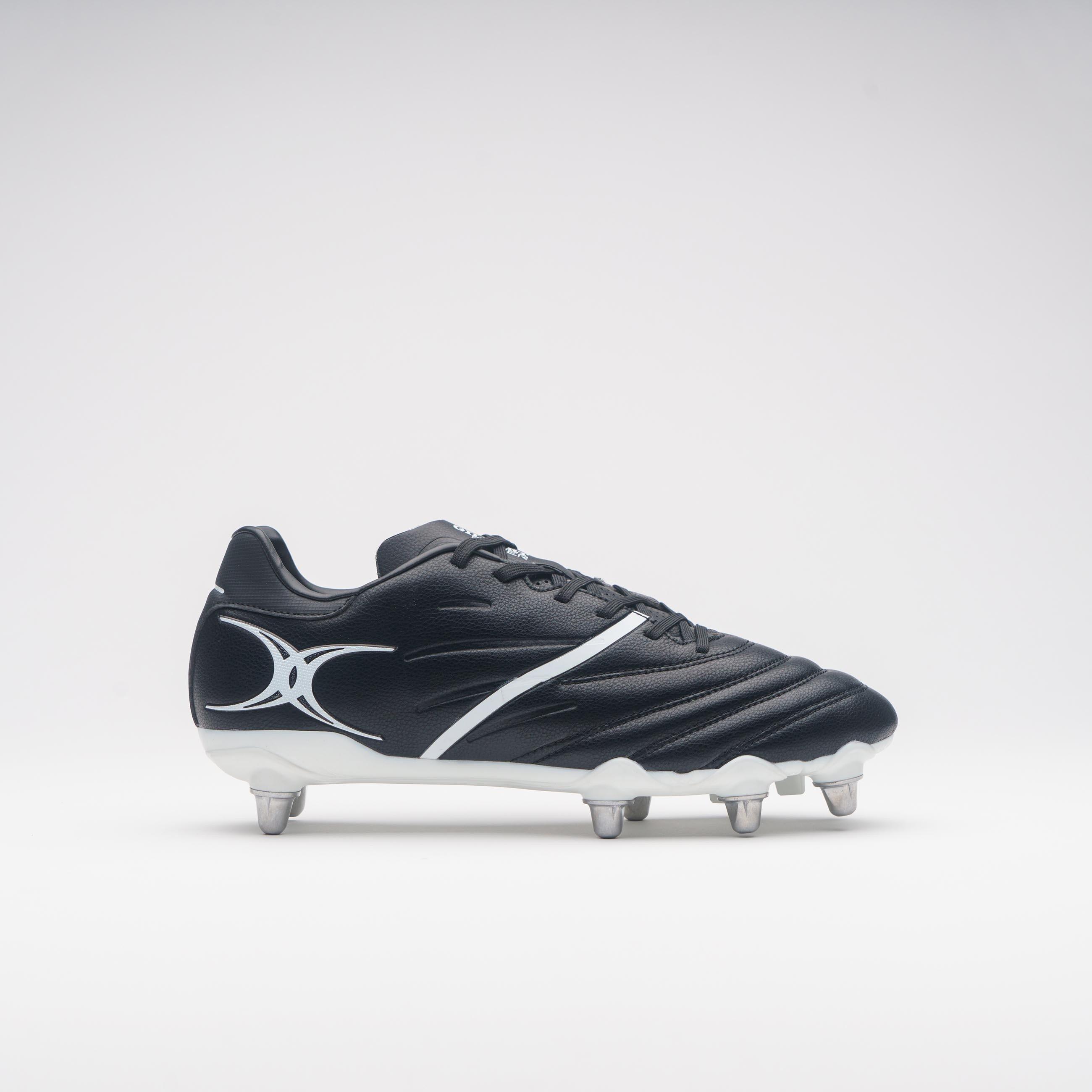 Black/White - Gilbert - Sidestep X20 Power Adults Soft Ground Football Boots - 1