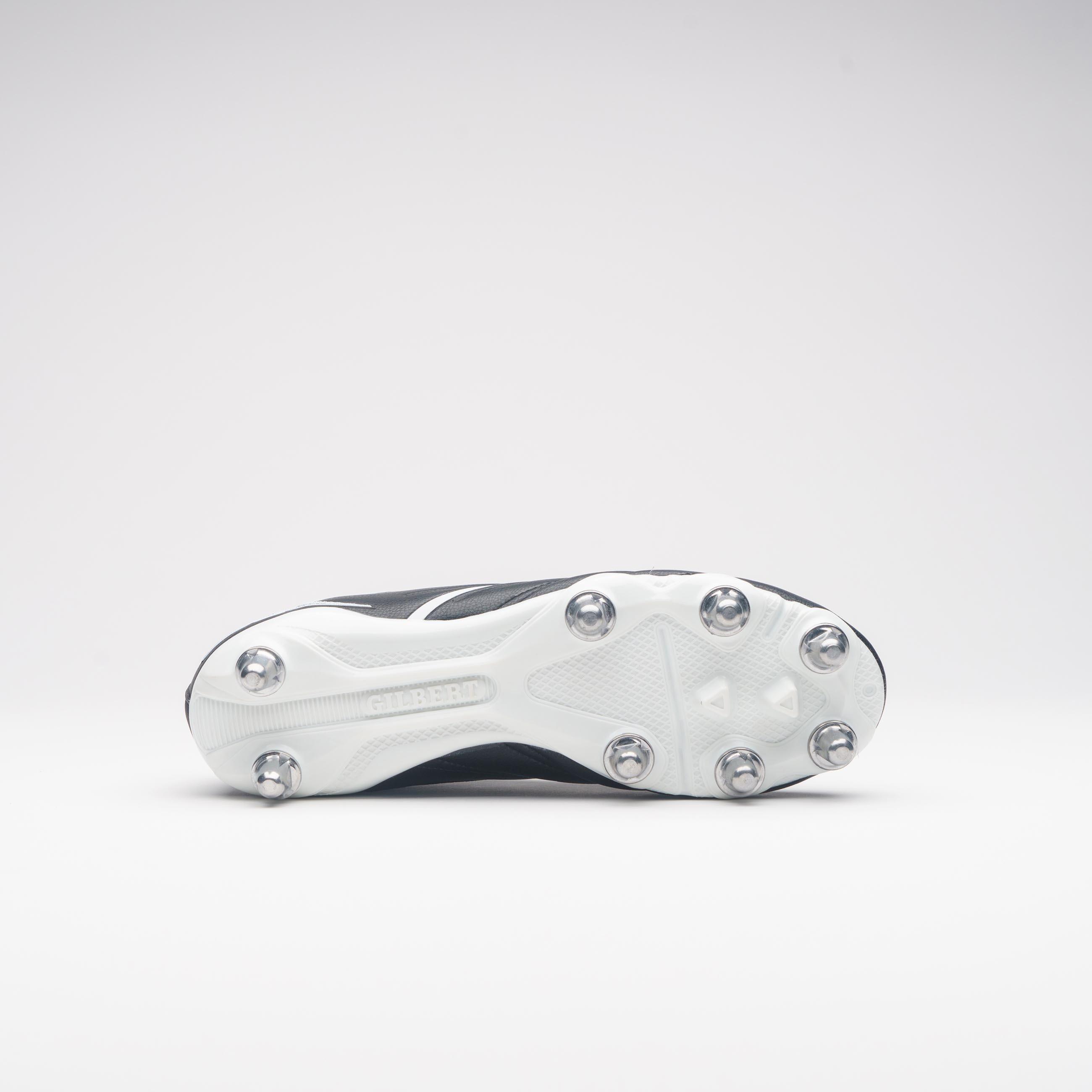 Black/White - Gilbert - Sidestep X20 Power Adults Soft Ground Football Boots - 4