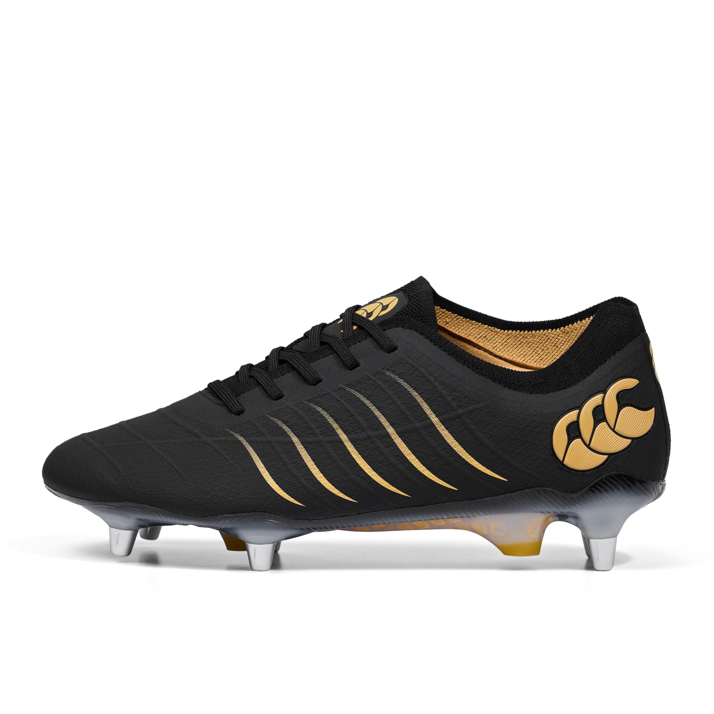 Canterbury Men's Phoenix 2 Elite Soft Ground Rugby Boots - Black - 8 (42.5)