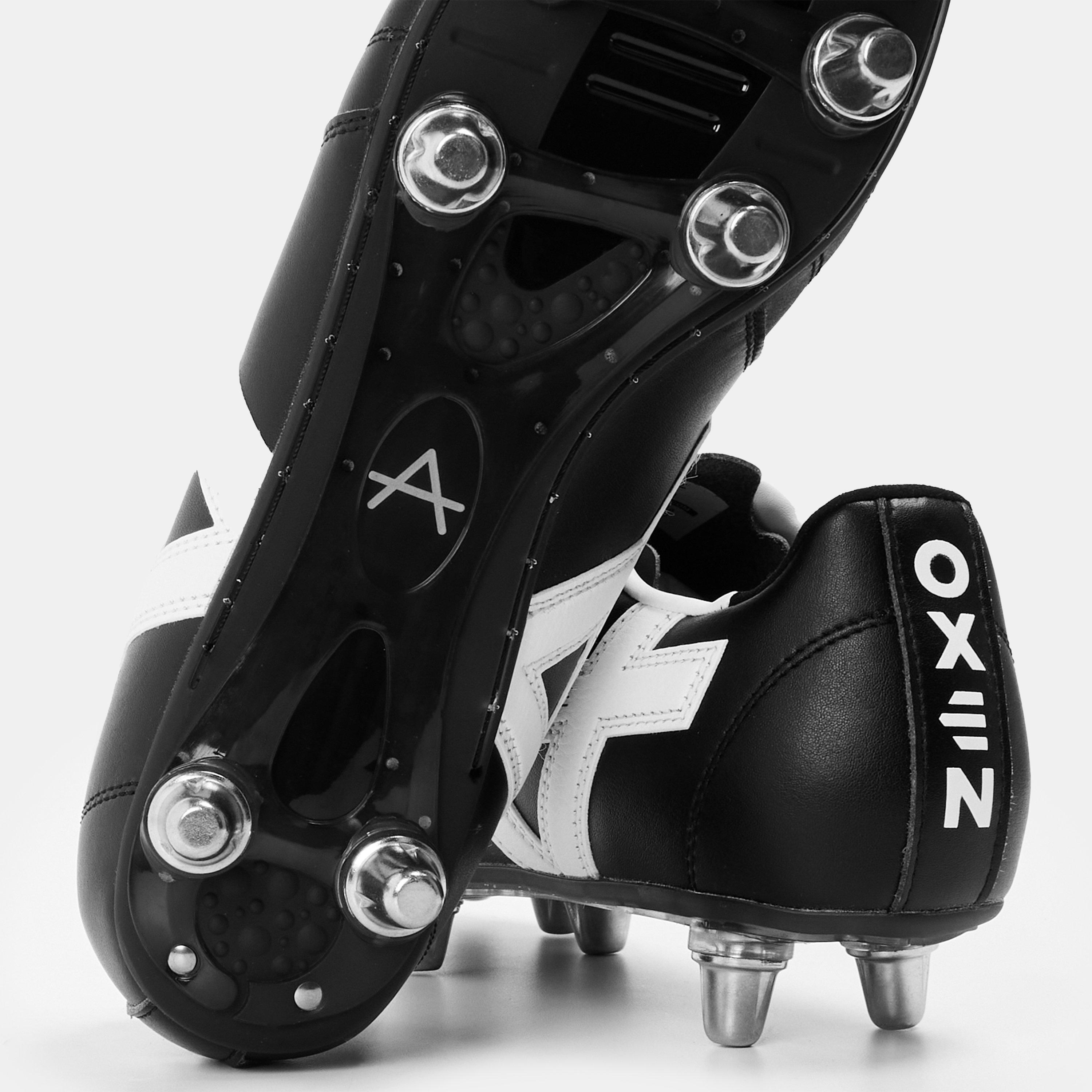 Nero/Bianco - OXEN - Raptor Elite Adults Soft Ground Football Boots - 5