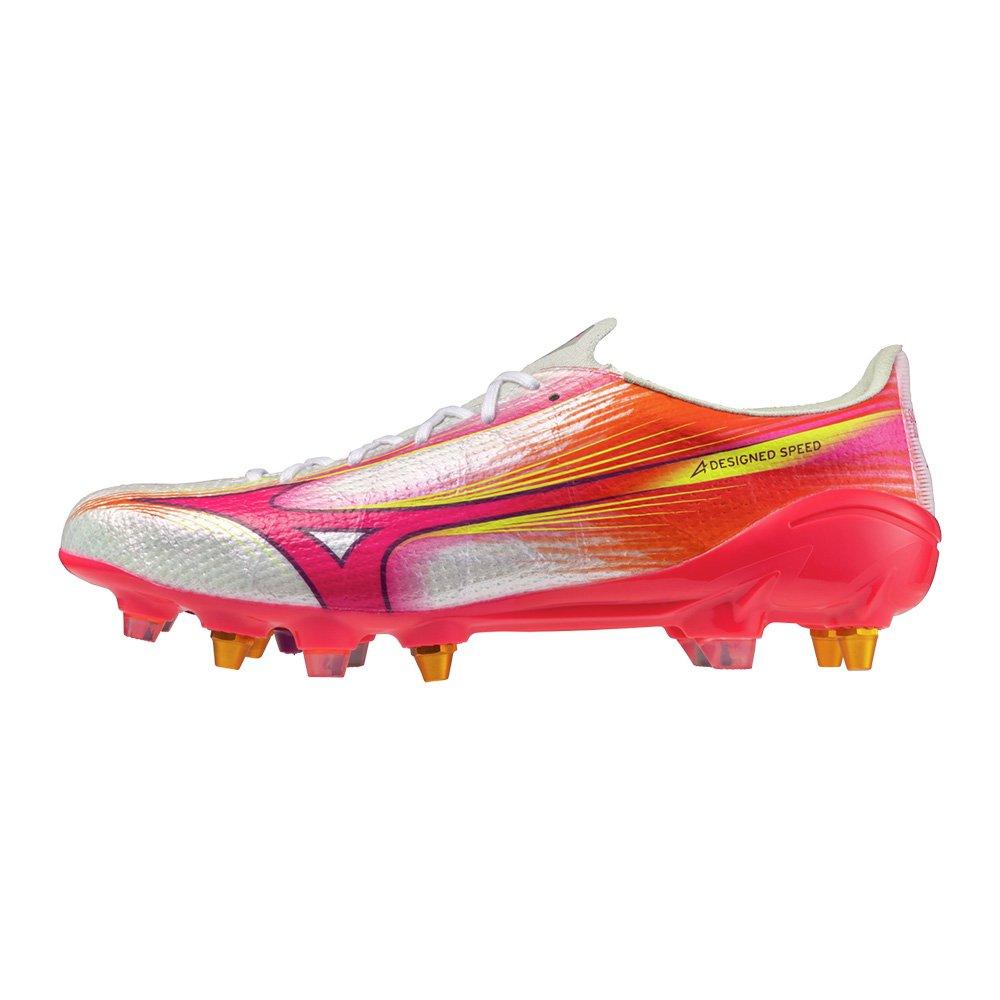 White/Purple - Mizuno - Mens Mizuno Alpha Elite Rugby Boots - 1