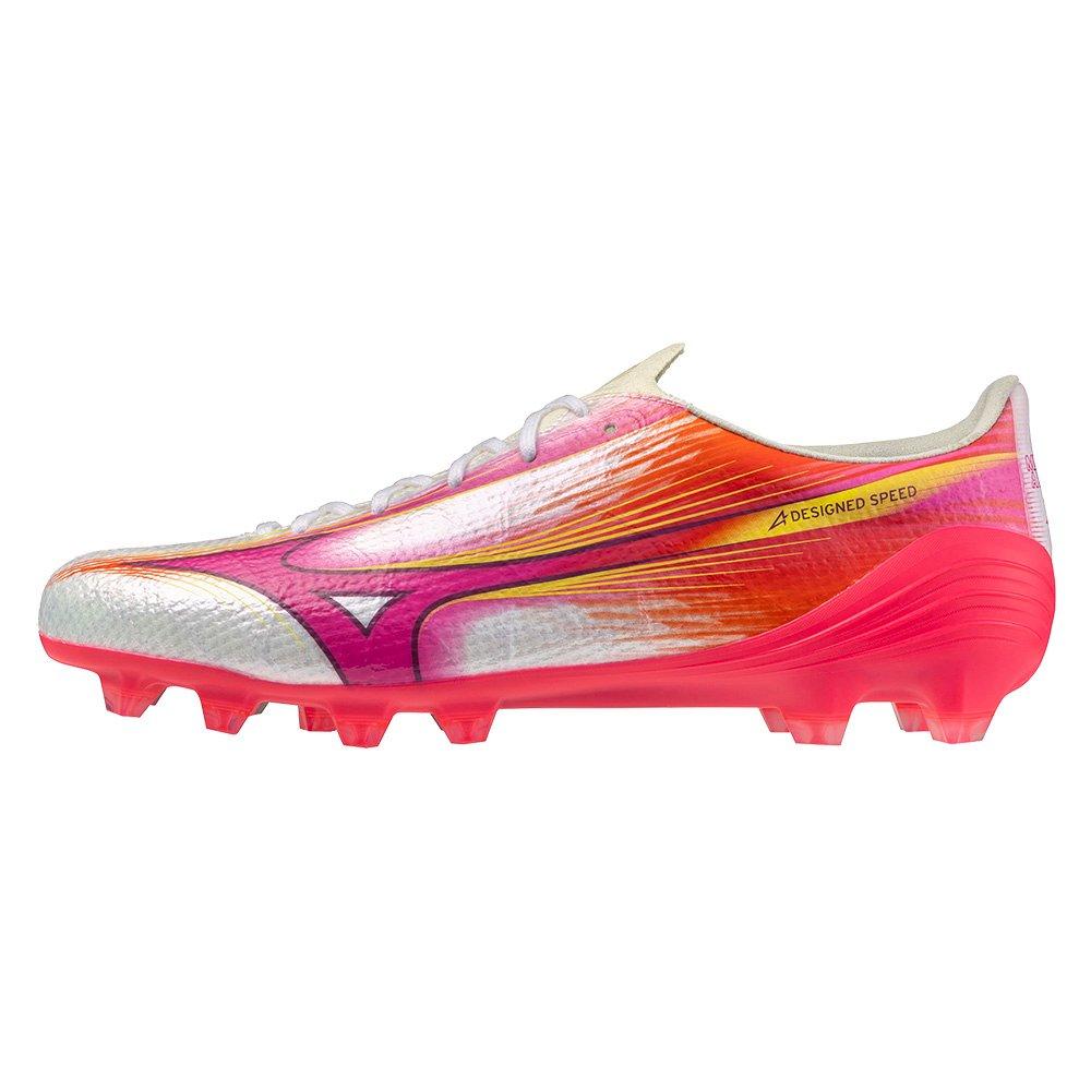 White/Purple - Mizuno - Mens Mizuno Alpha Elite Soft ground Rugby Boots - 1
