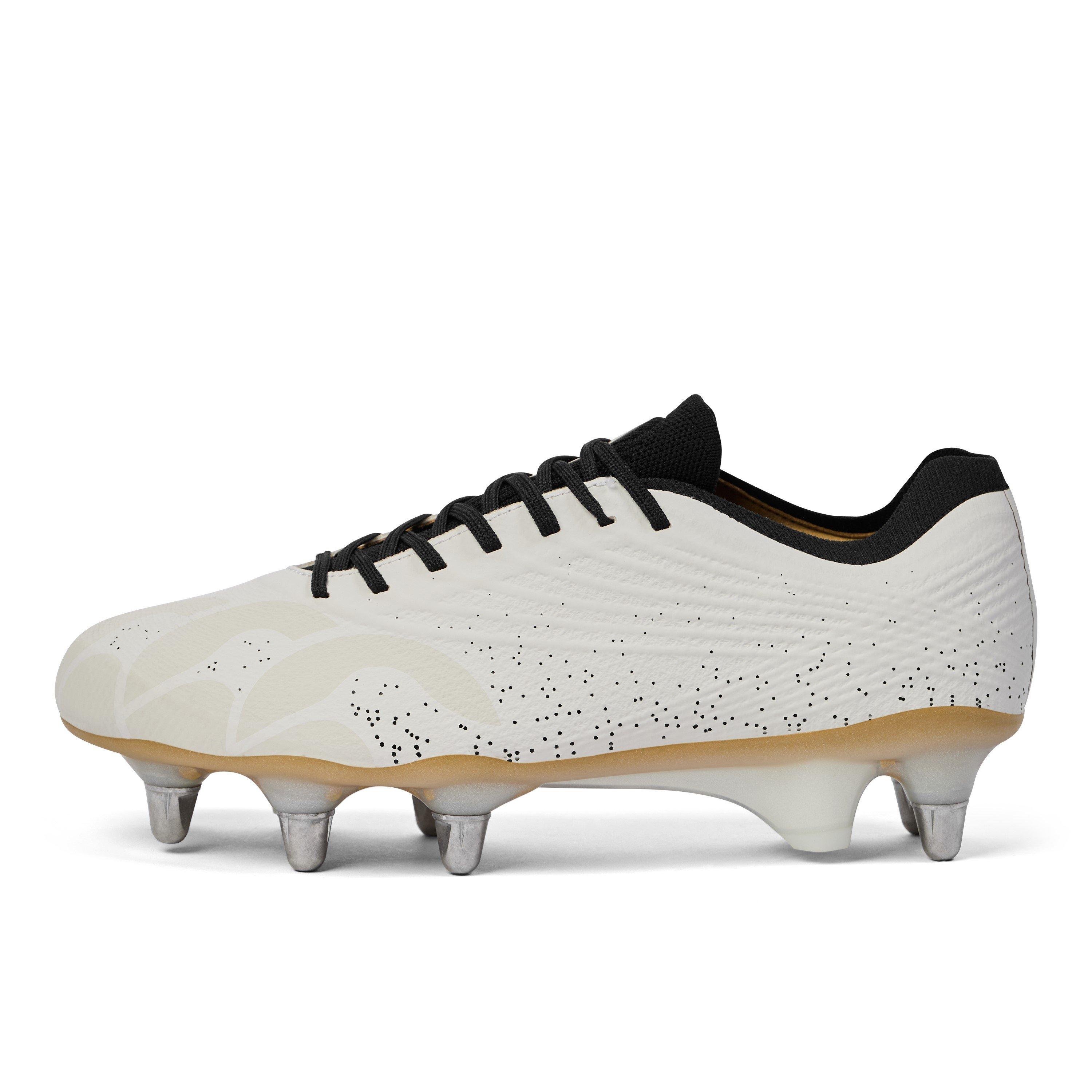 Canterbury Men's Phoenix 2 Pro Soft Ground Rugby Boots - White - 12 (47.5)