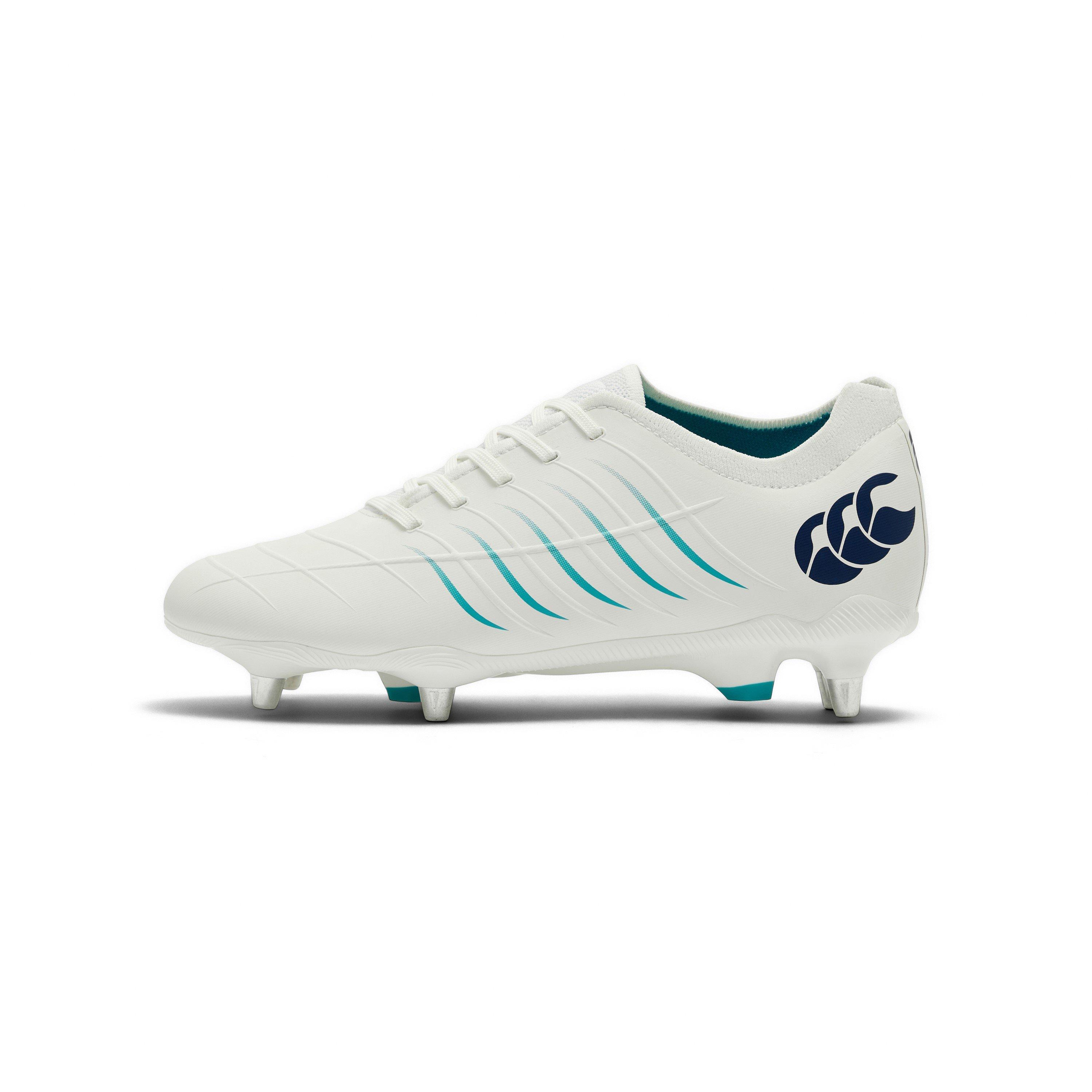 Canterbury Men's Phoenix 2 Pro Soft Ground Rugby Boots - White - 12 (47.5)