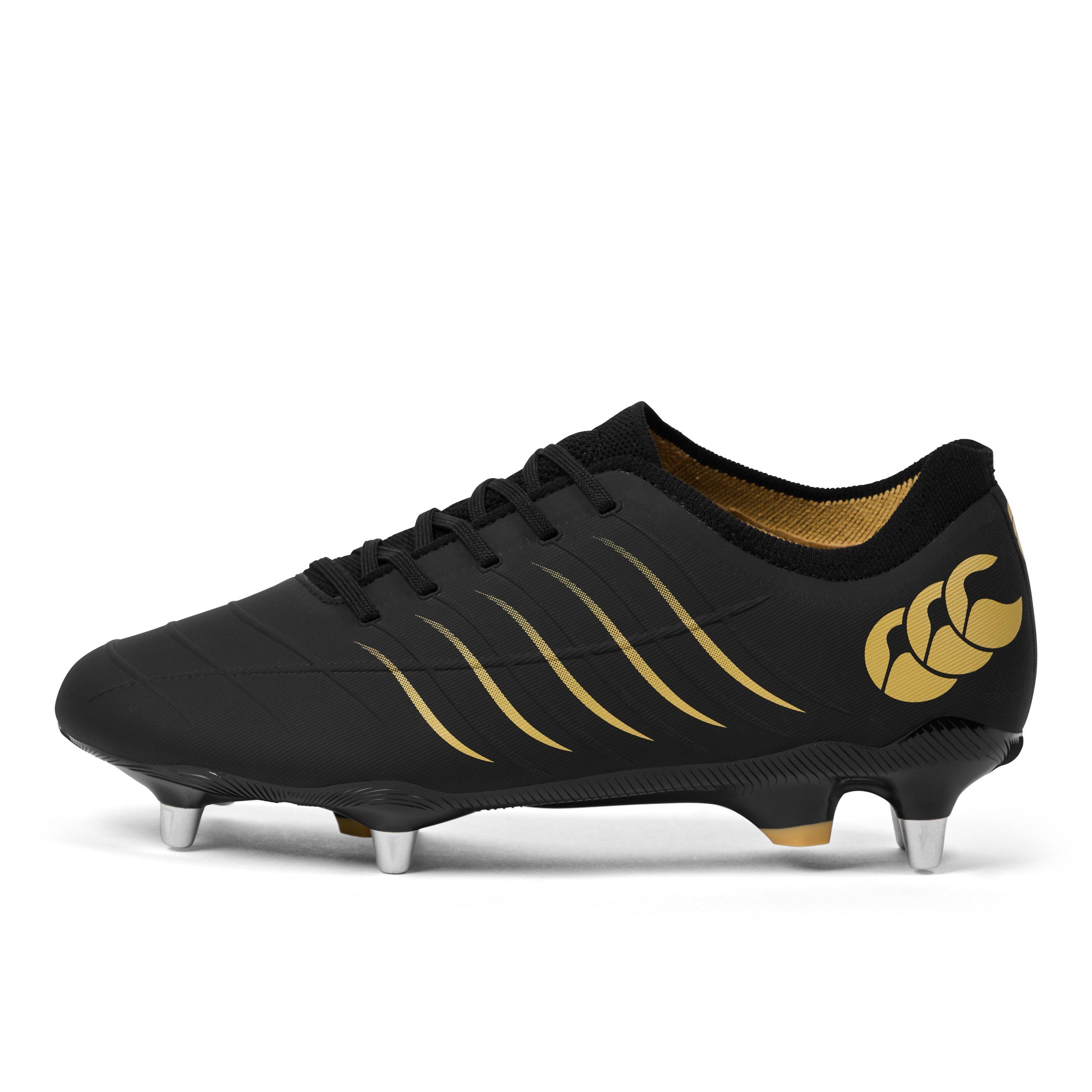 Canterbury Men's Phoenix 2 Pro Soft Ground Rugby Boots - Black - 8 (42.5)