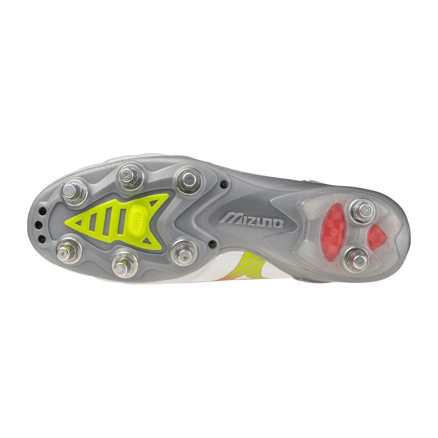 White/Lava - Mizuno - Mens Mizuno Morellia Neo V Elite Softground Rugby Booots - 2