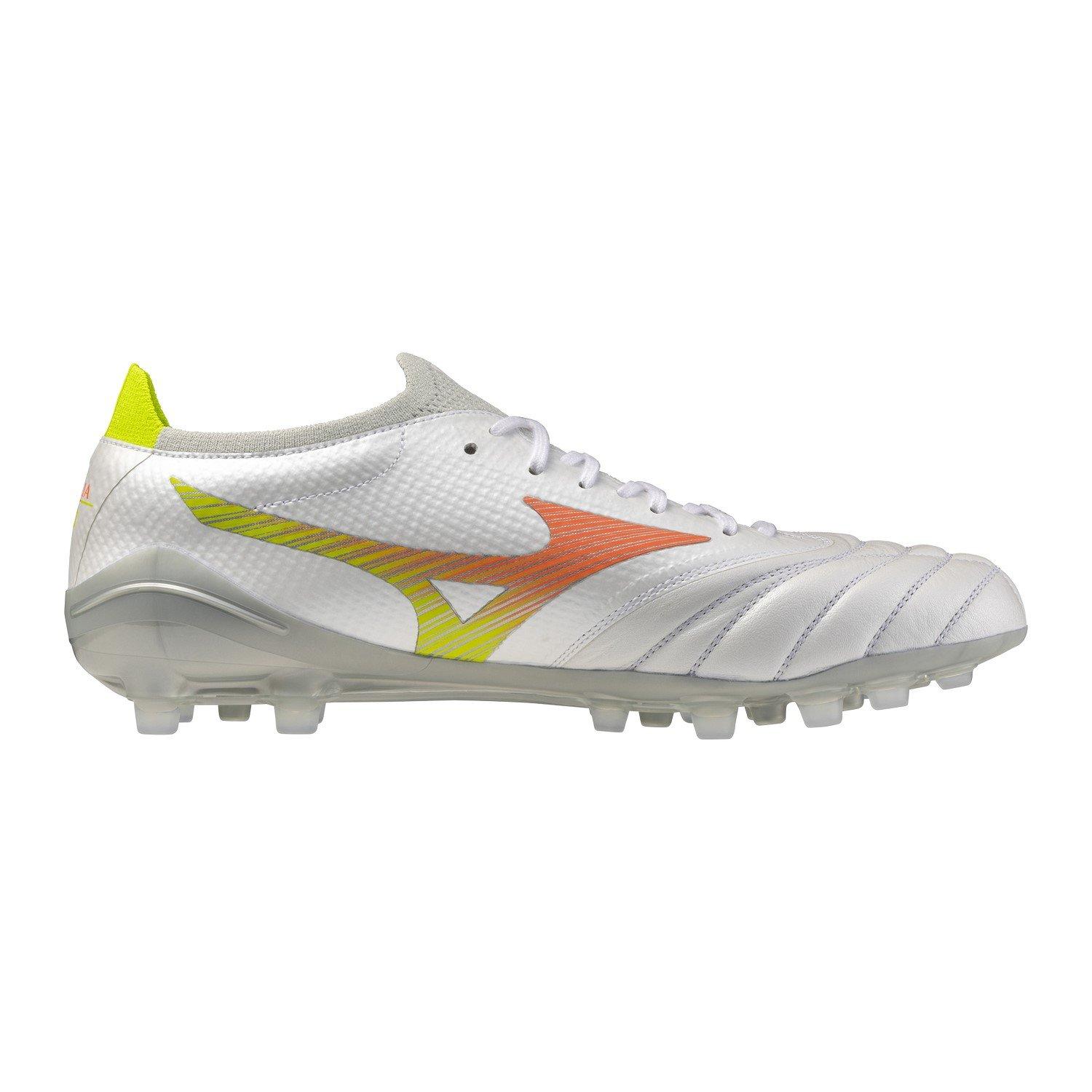 White/Lava - Mizuno - Mens Mizuno Morelia Neo V Elte Artifcial Grass Rugby Boots - 3