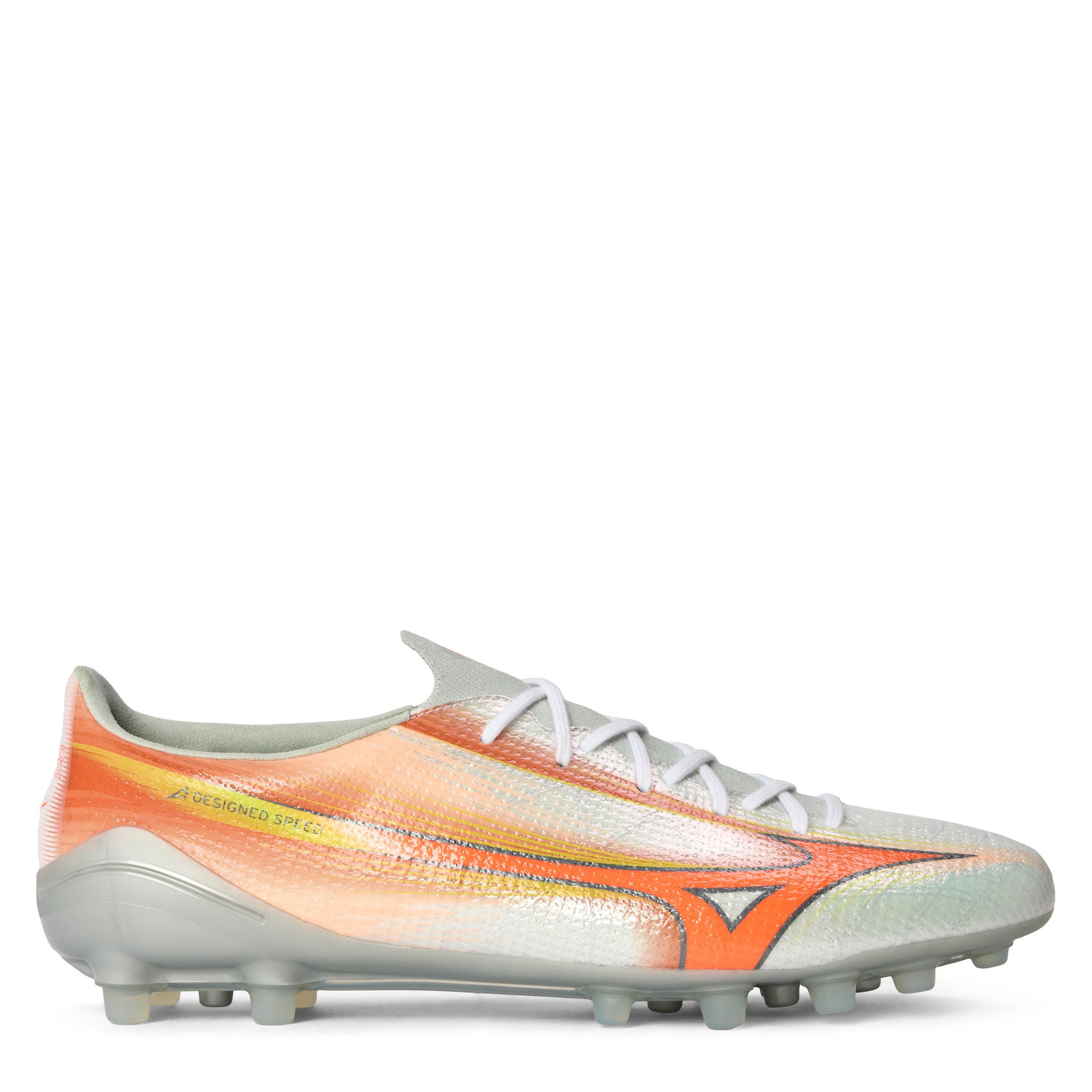 White/Lava - Mizuno - Men's Alpha Rugby Boot - 1