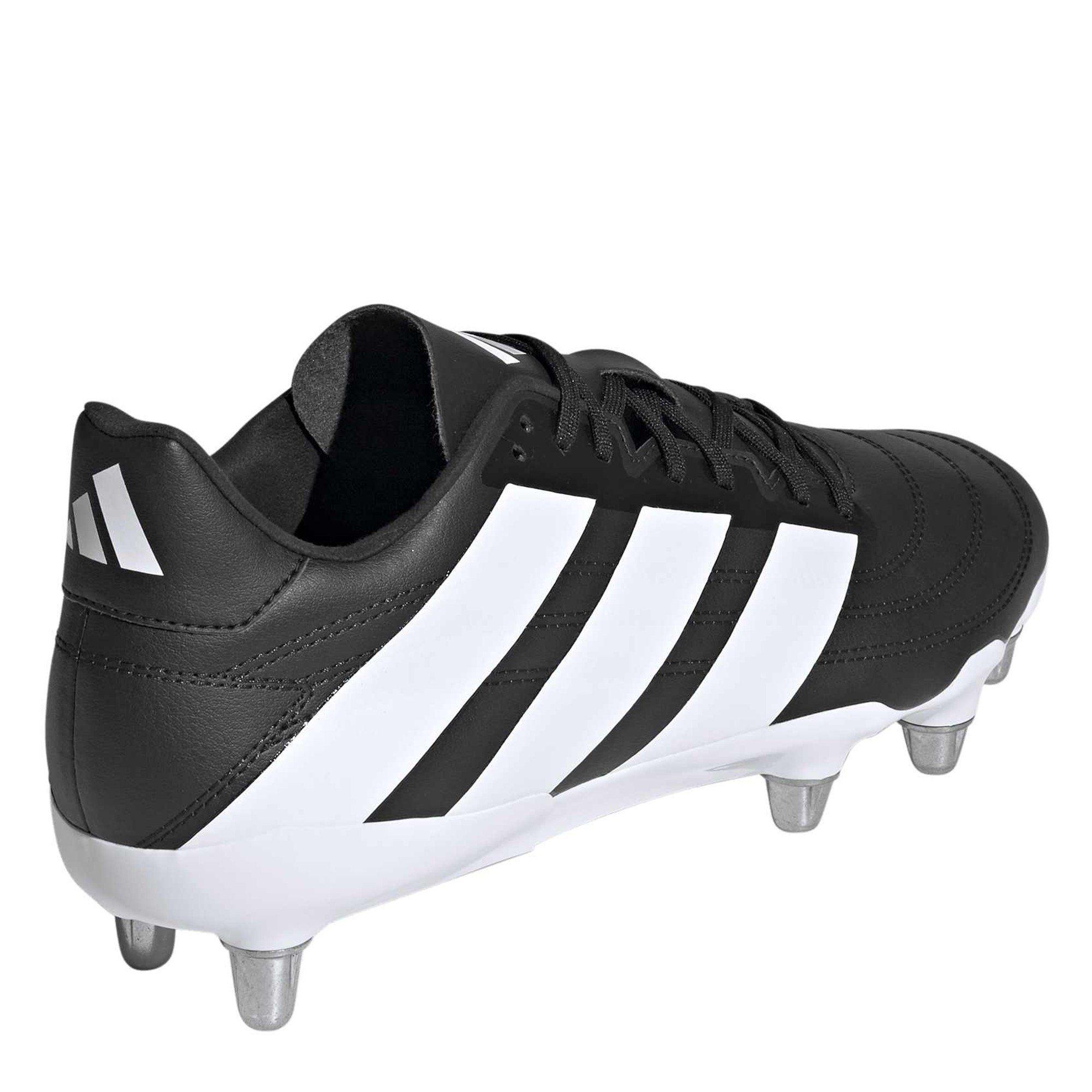 Core Black/Wht - adidas - Men's Kakari 26 Rugby Boot - 4