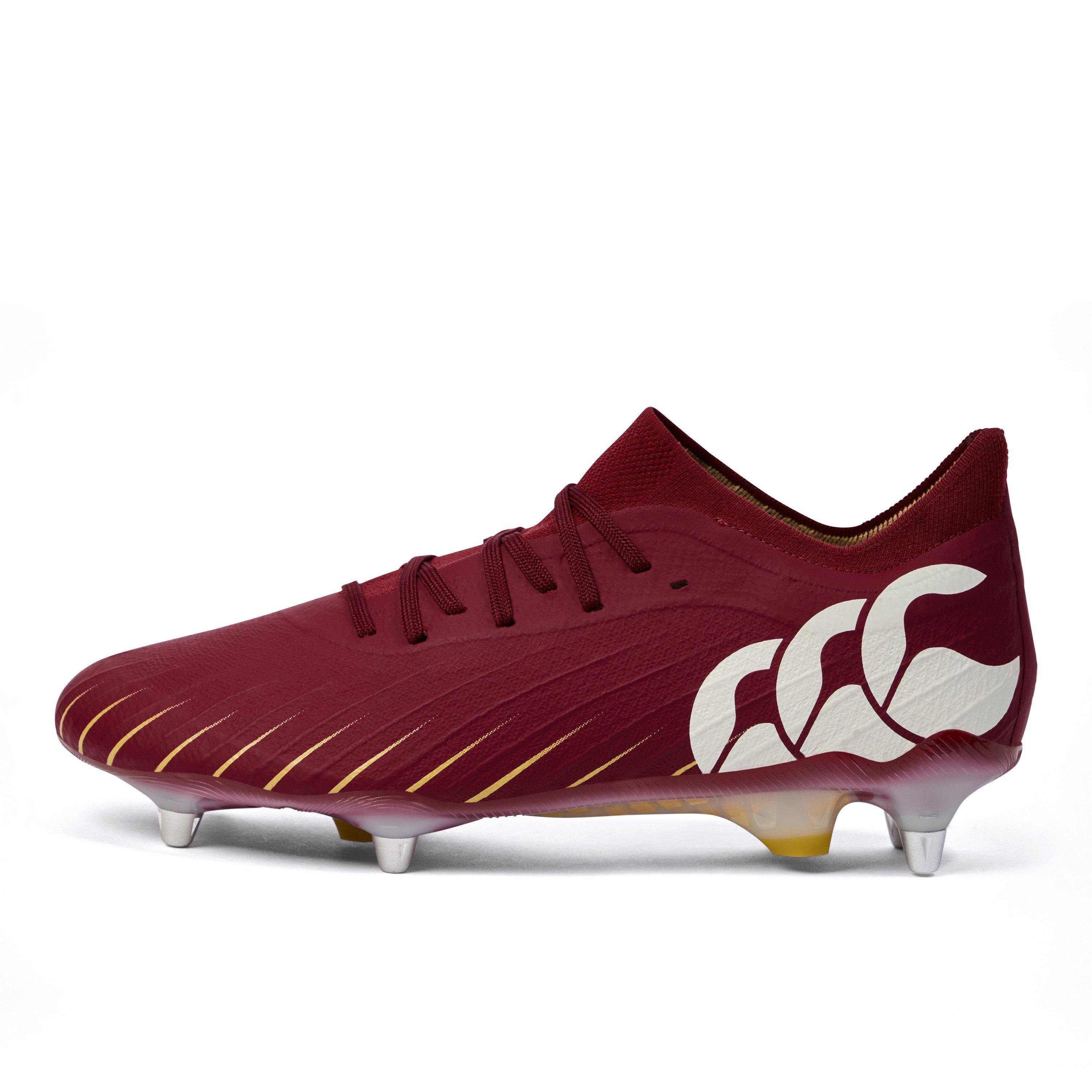 Canterbury Men's Speed Elite Soft Ground Rugby Boots - Red Dahlia - 8 (42.5)