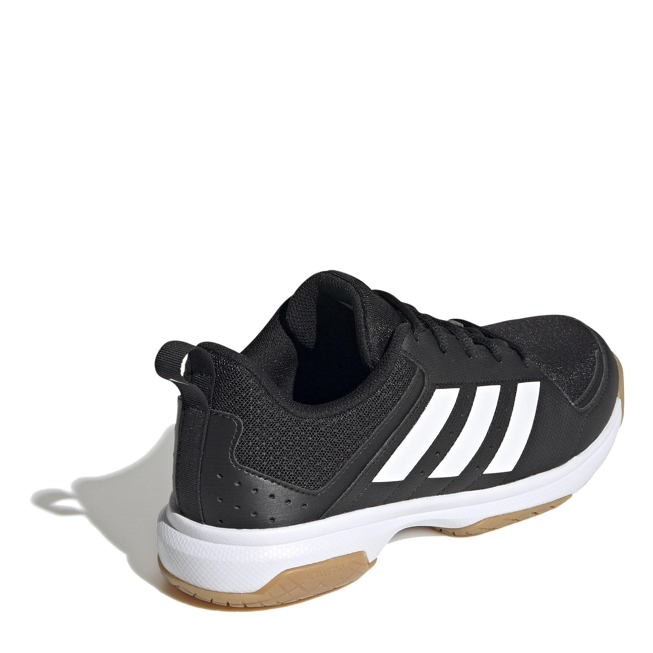Black/White - adidas - Ligra 7 Women's Indoor Court Trainers - 4