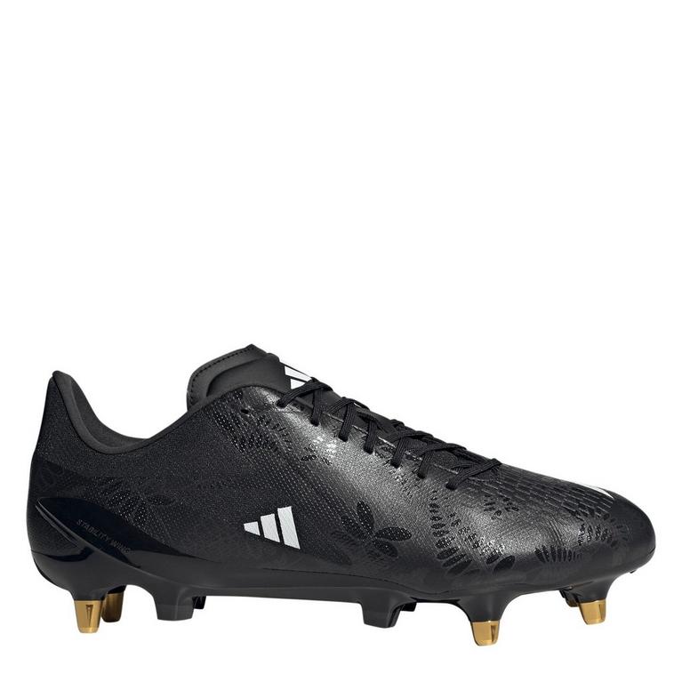 Noir/Blanc/Carbone - adidas - RS-15 Pro Soft Ground Rugby Boots - 1
