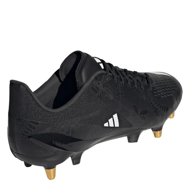 Noir/Blanc/Carbone - adidas - RS-15 Pro Soft Ground Rugby Boots - 4