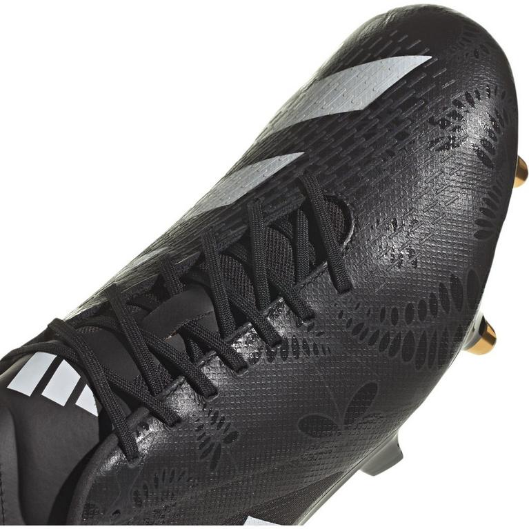 Noir/Blanc/Carbone - adidas - RS-15 Pro Soft Ground Rugby Boots - 8