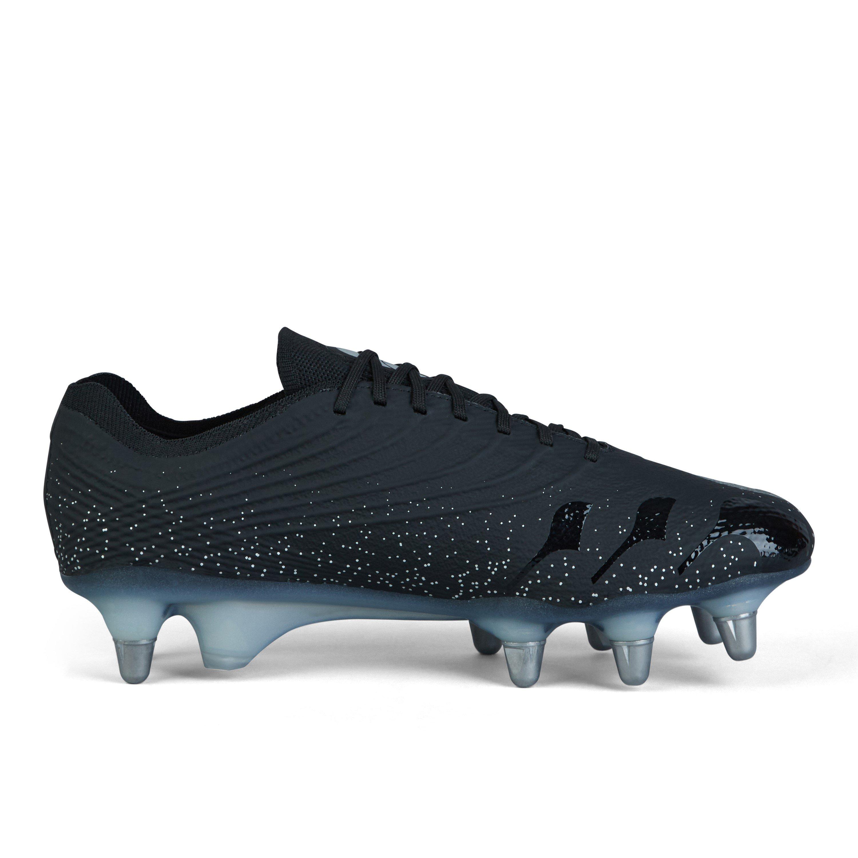 Black/silver - Canterbury - Stampede Groundbreak Elite Mens Soft Ground Rugby Boots - 2