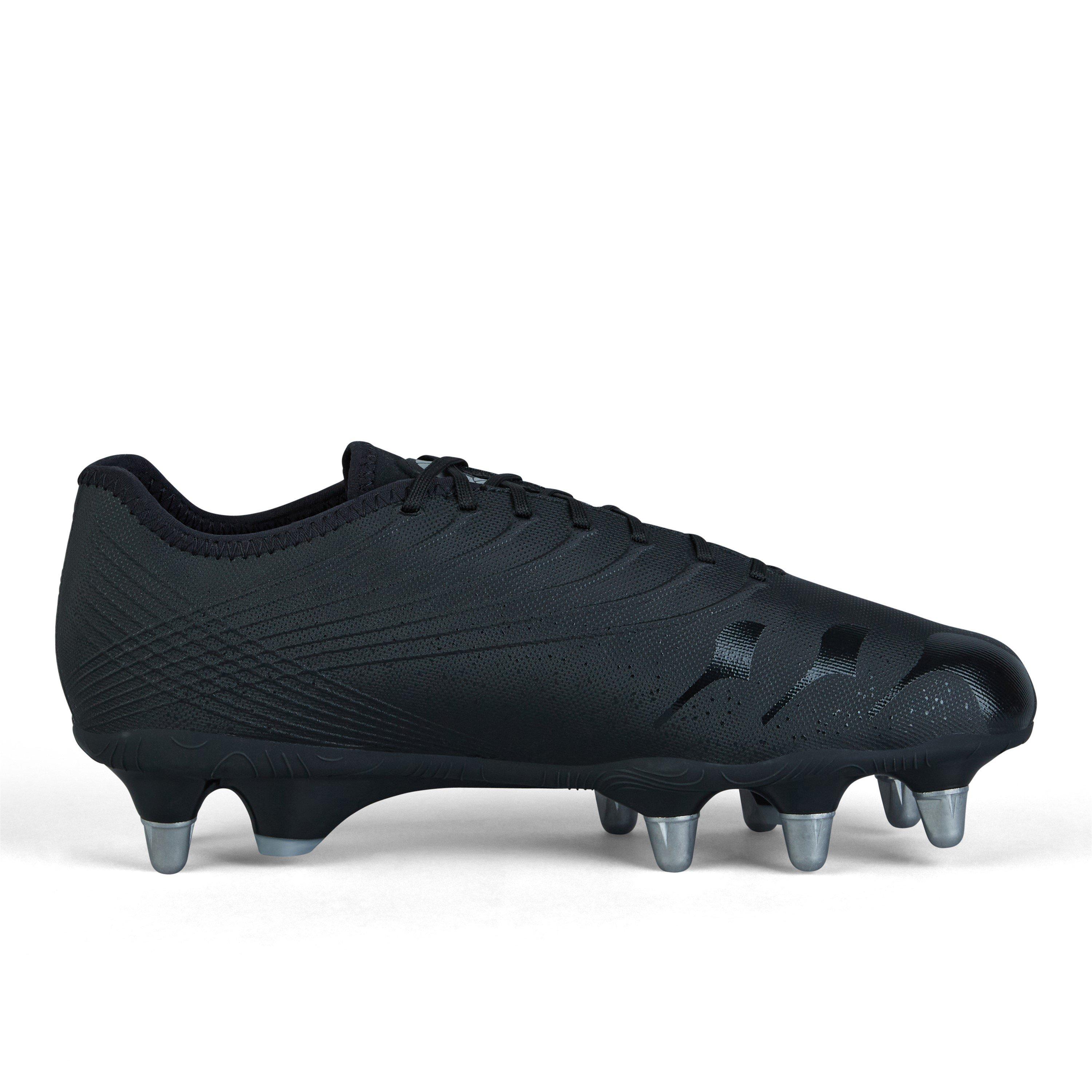 Black/silver - Canterbury - Stampede Groundbreak Pro Mens Soft Ground Rugby Boots - 2