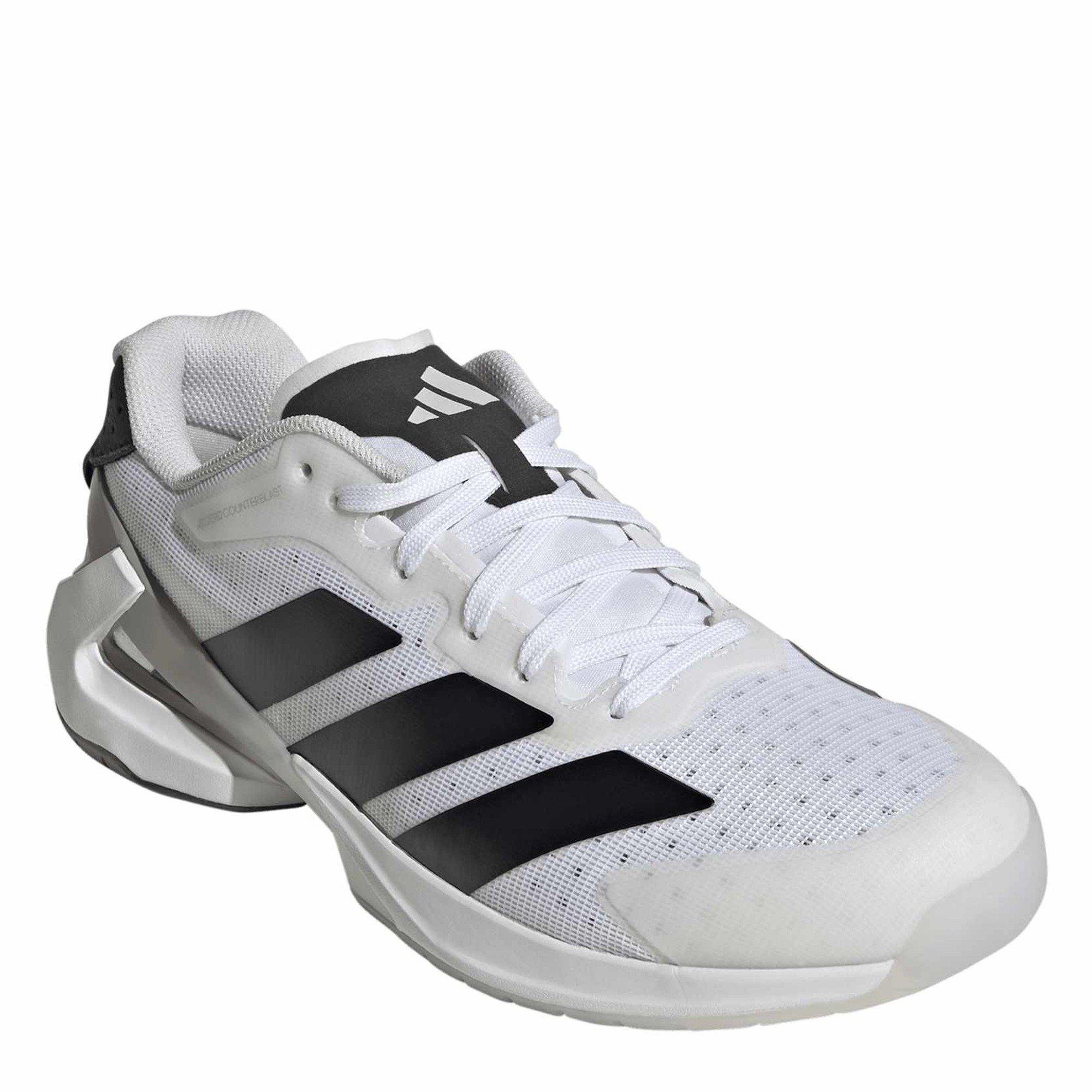 wht/Blk/Gretwo - adidas - Men's Adizero Counterblast Handball Trainers - 3