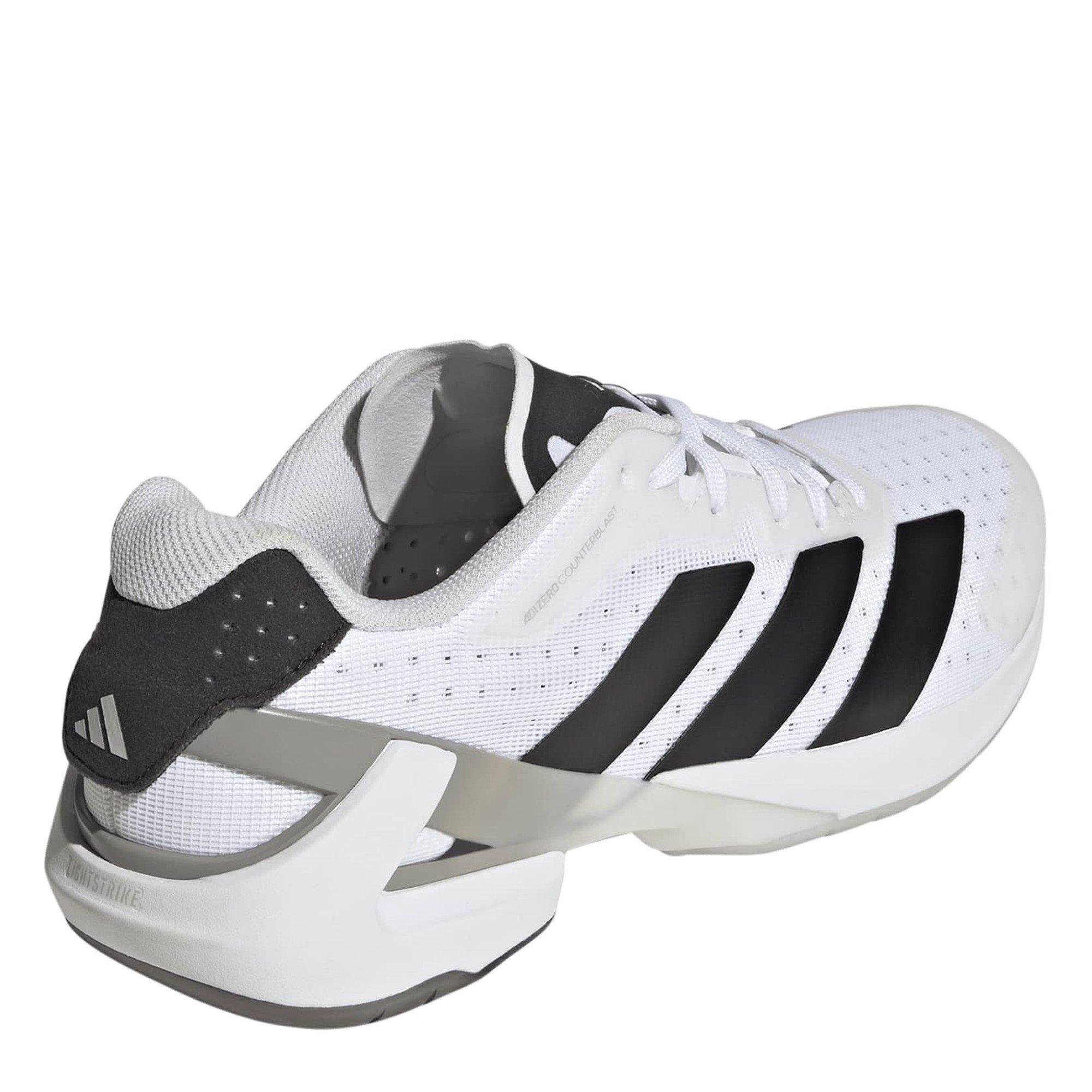 wht/Blk/Gretwo - adidas - Men's Adizero Counterblast Handball Trainers - 4