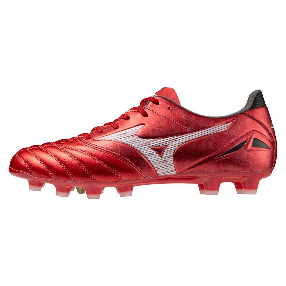 Red/White/Black - Mizuno - Morelia Neo IV Pro Adults Firm Ground Rugby Boots - 1