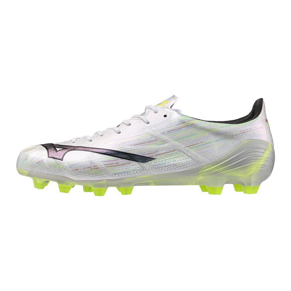 Mizuno Men's Alpha Ii Firm Ground Rugby Boots - Wht/Slv Iri/Blk - 11 (46)
