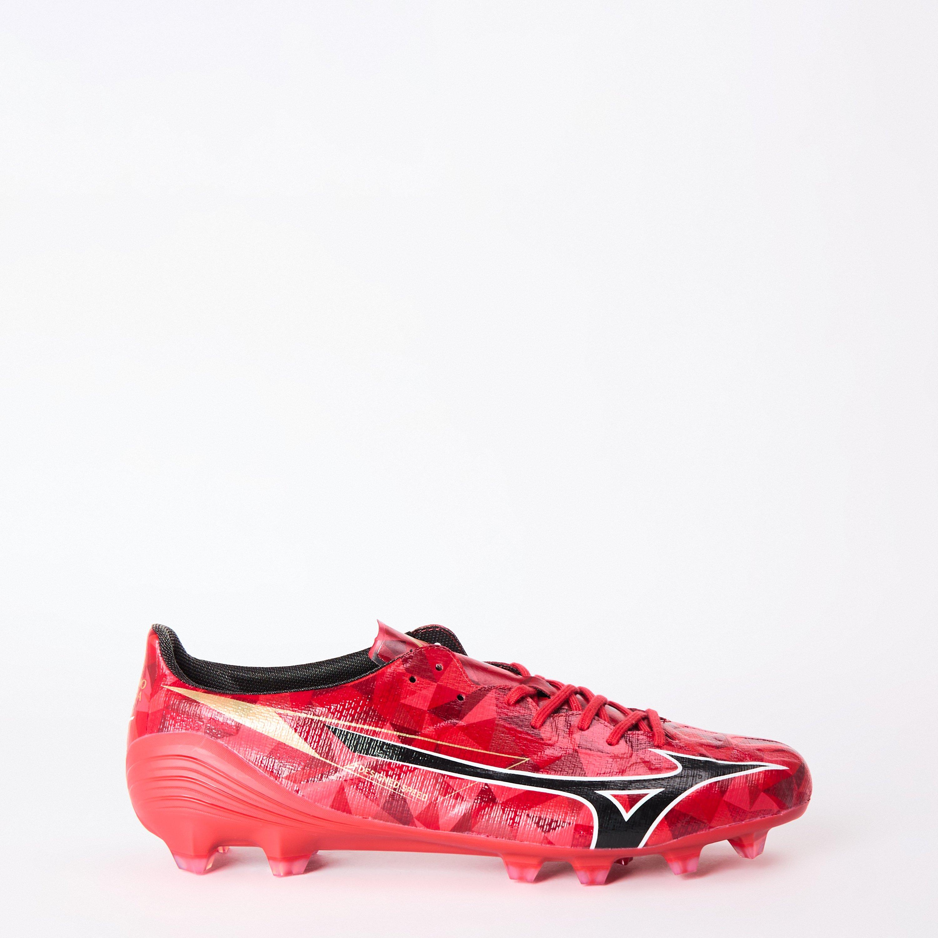 Red/Black/Gold - Mizuno - Alpha II Elite Adults Firm Ground Football Boots - 1