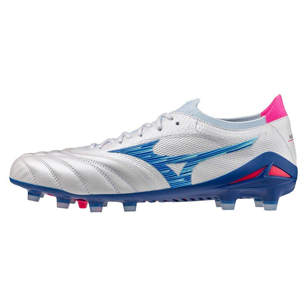 Mizuno Men's Morelia Neo Iv Beta Adults Firm Ground Rugby Boots - White/Turq/Pink - 11 (46)
