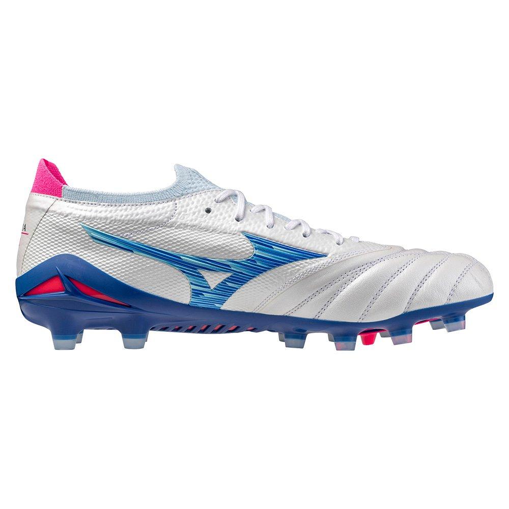 White/Turq/Pink - Mizuno - Morelia Neo IV Beta Adults Firm Ground Rugby Boots - 3