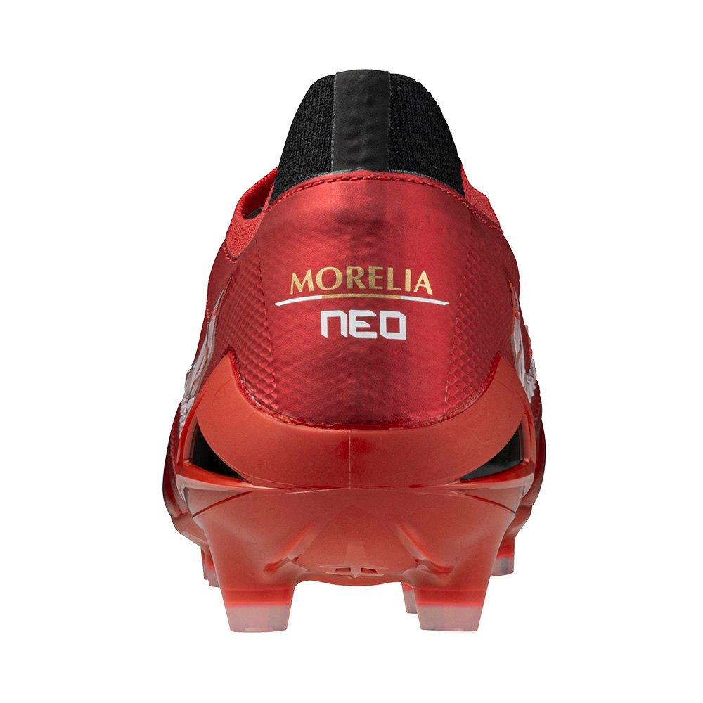 Rosso/Bianco/Nero - Mizuno - Morelia Neo IV Beta Adults Firm Ground Rugby Boots - 5