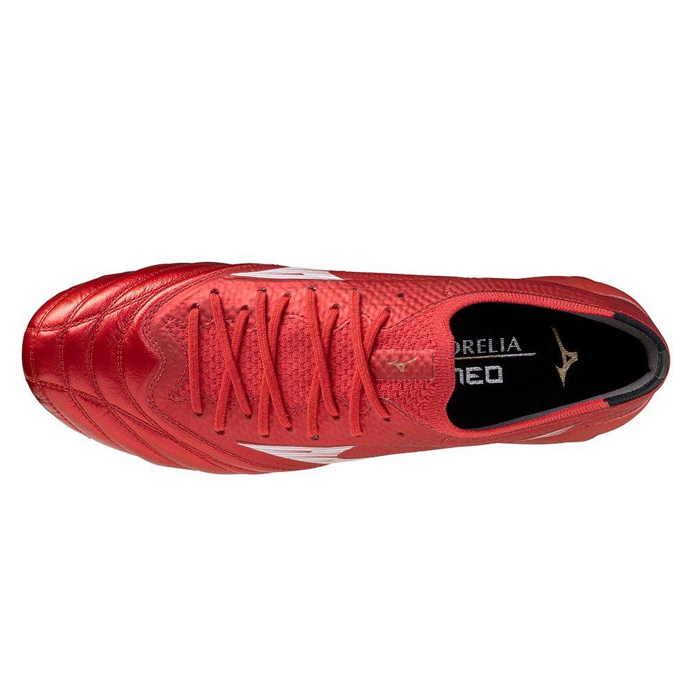 Red/White/Black - Mizuno - Morelia Neo IV Elite Adults Firm Ground Football Boots - 3