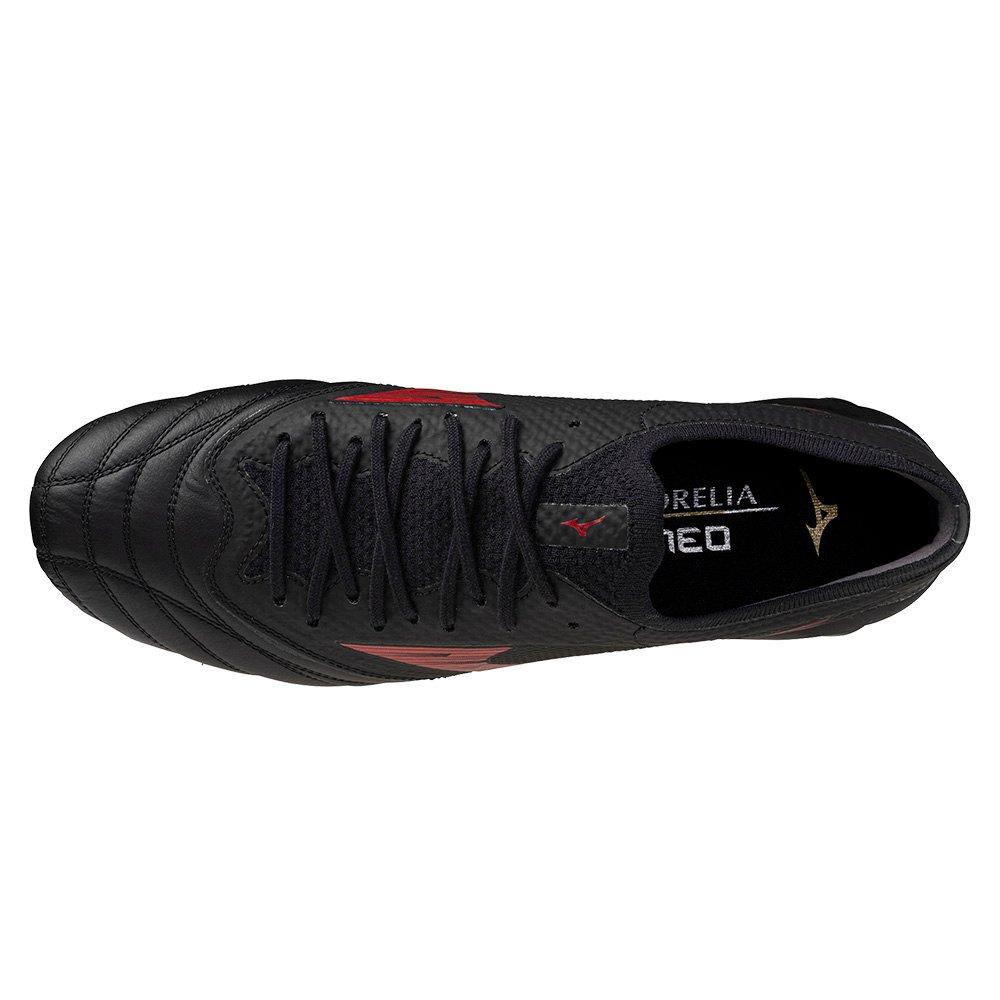 Black/Red/Black - Mizuno - Morelia Neo IV Elite Adults Firm Ground Football Boots - 4