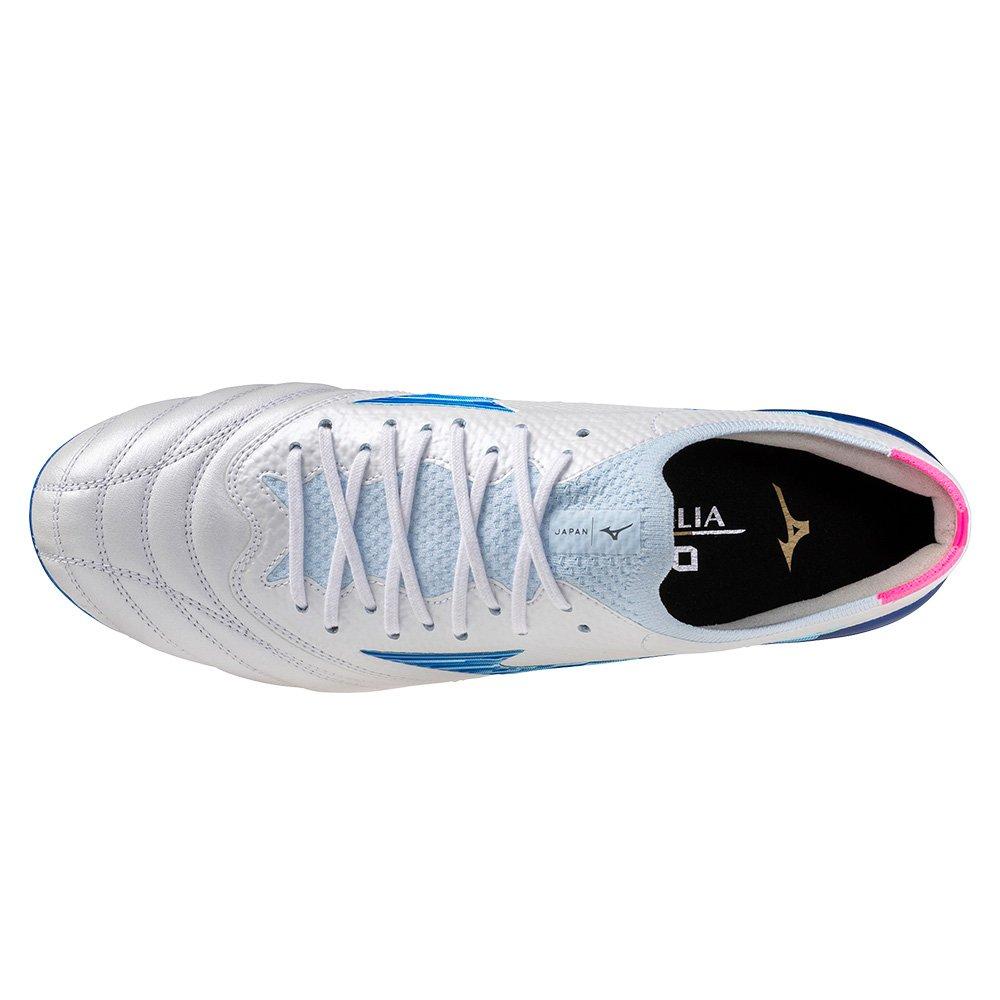 White/Turq/Pink - Mizuno - Morelia Neo 4 Elite Adults Soft Ground Football Boots - 4