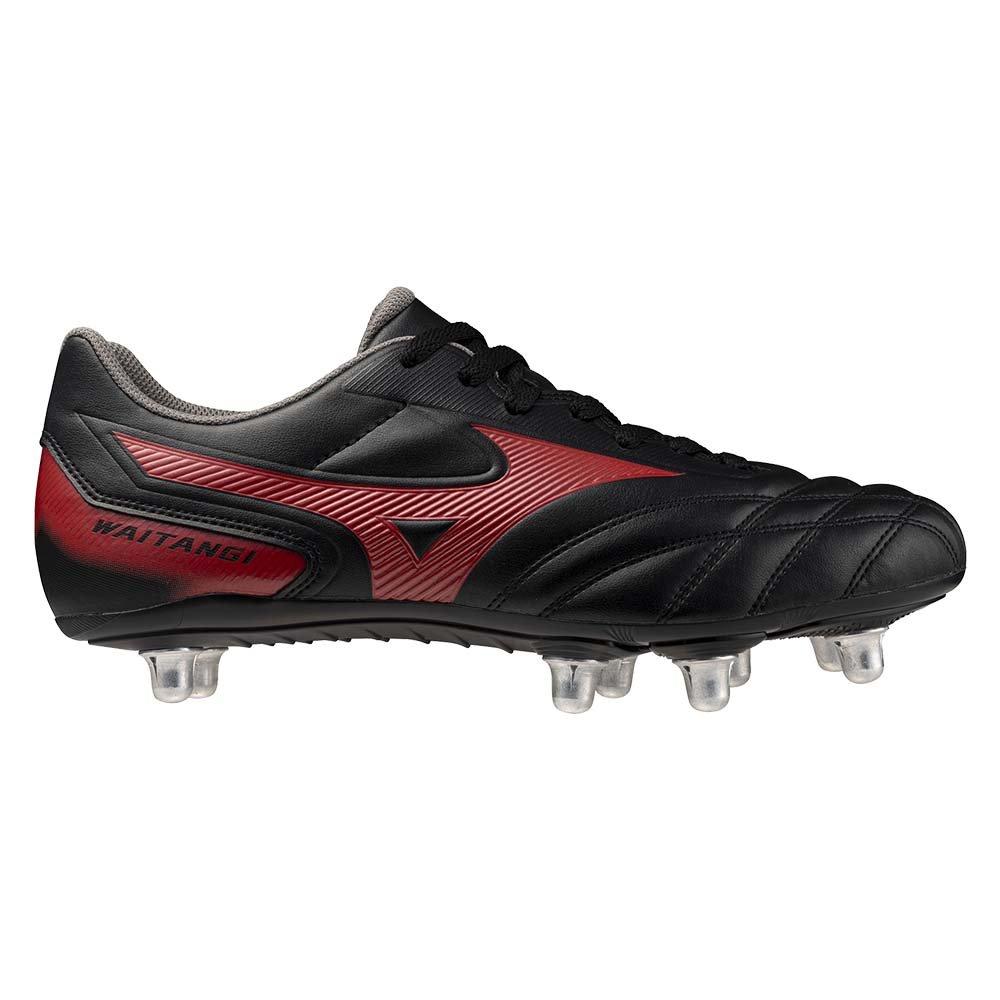 Black/Red - Mizuno - Waitangi Adults Rugby Boots - 6