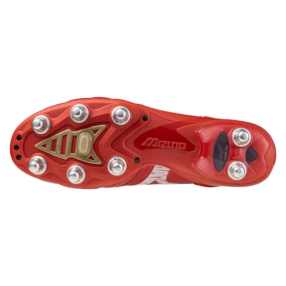 Vermelho/Branco/Preto - Mizuno - Morelia Neo IV Elite Adults Soft Ground Rugby Boots - 2