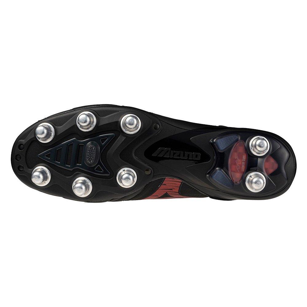 Noir/Rouge/Noir - Mizuno - Morelia Neo IV Elite Adults Soft Ground Rugby Boots - 2