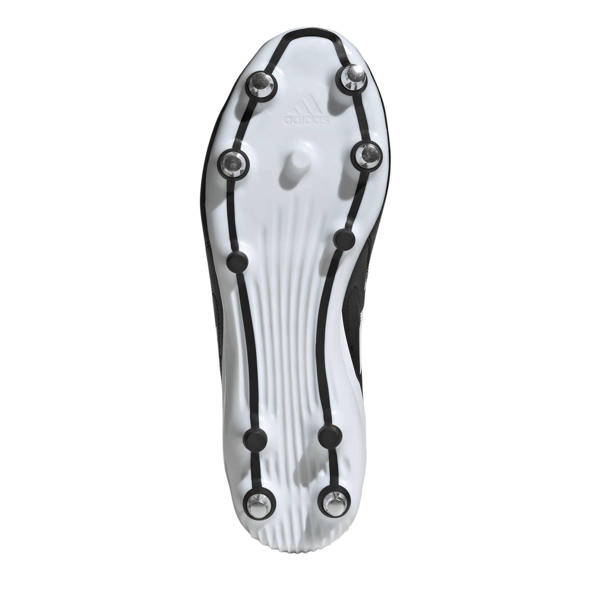 Black/White - adidas - RS-15 Adults Soft Ground Rugby Boots - 6