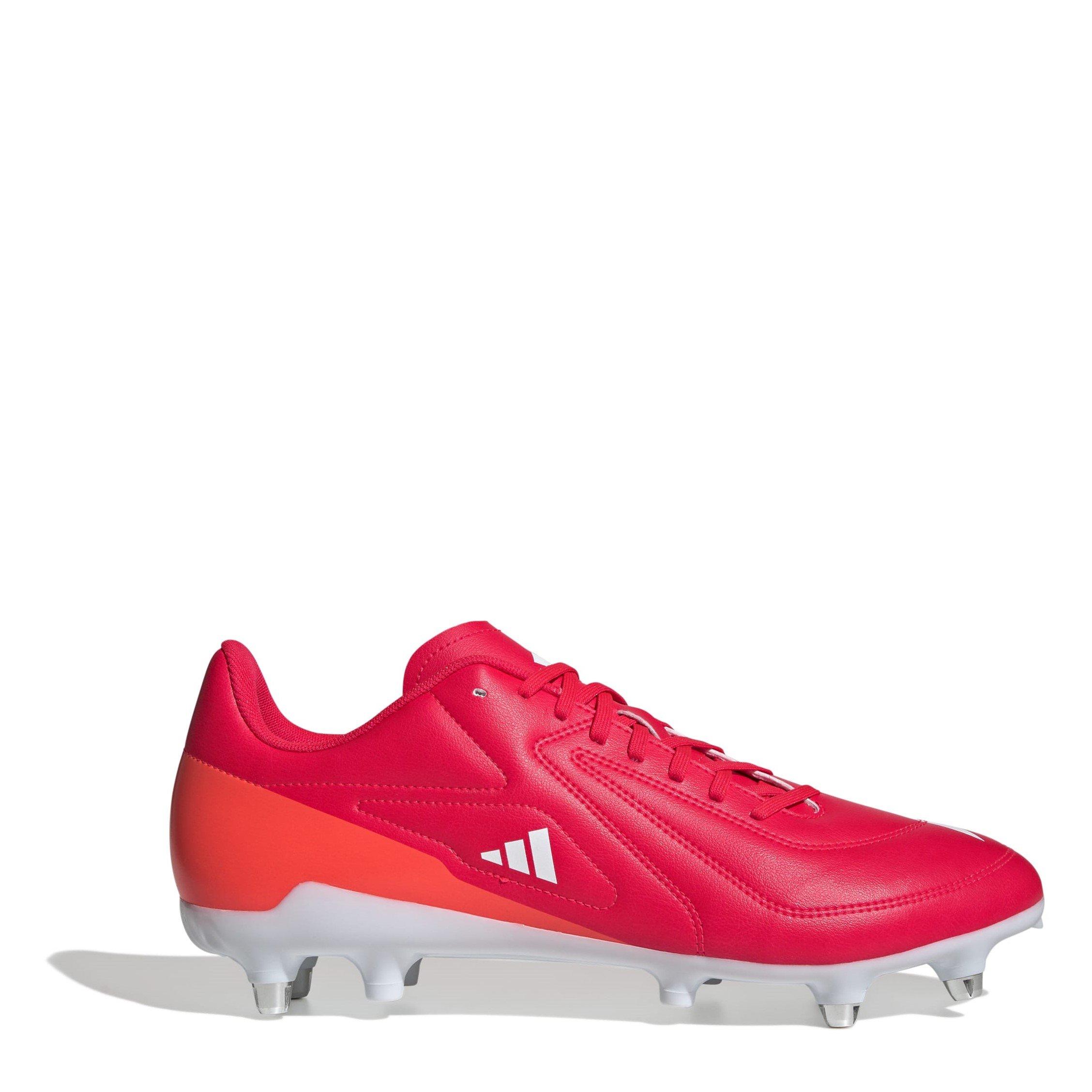 Adidas Men's Rs-15 Adults Soft Ground Rugby Boots - Red/Wht/Org - 10.5(45.3)
