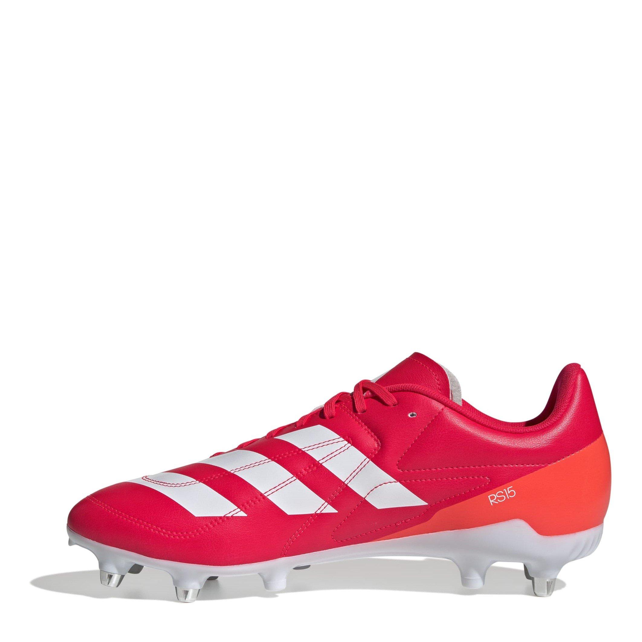 Rød/Hvid/Orange - adidas - RS-15 Adults Soft Ground Rugby Boots - 2