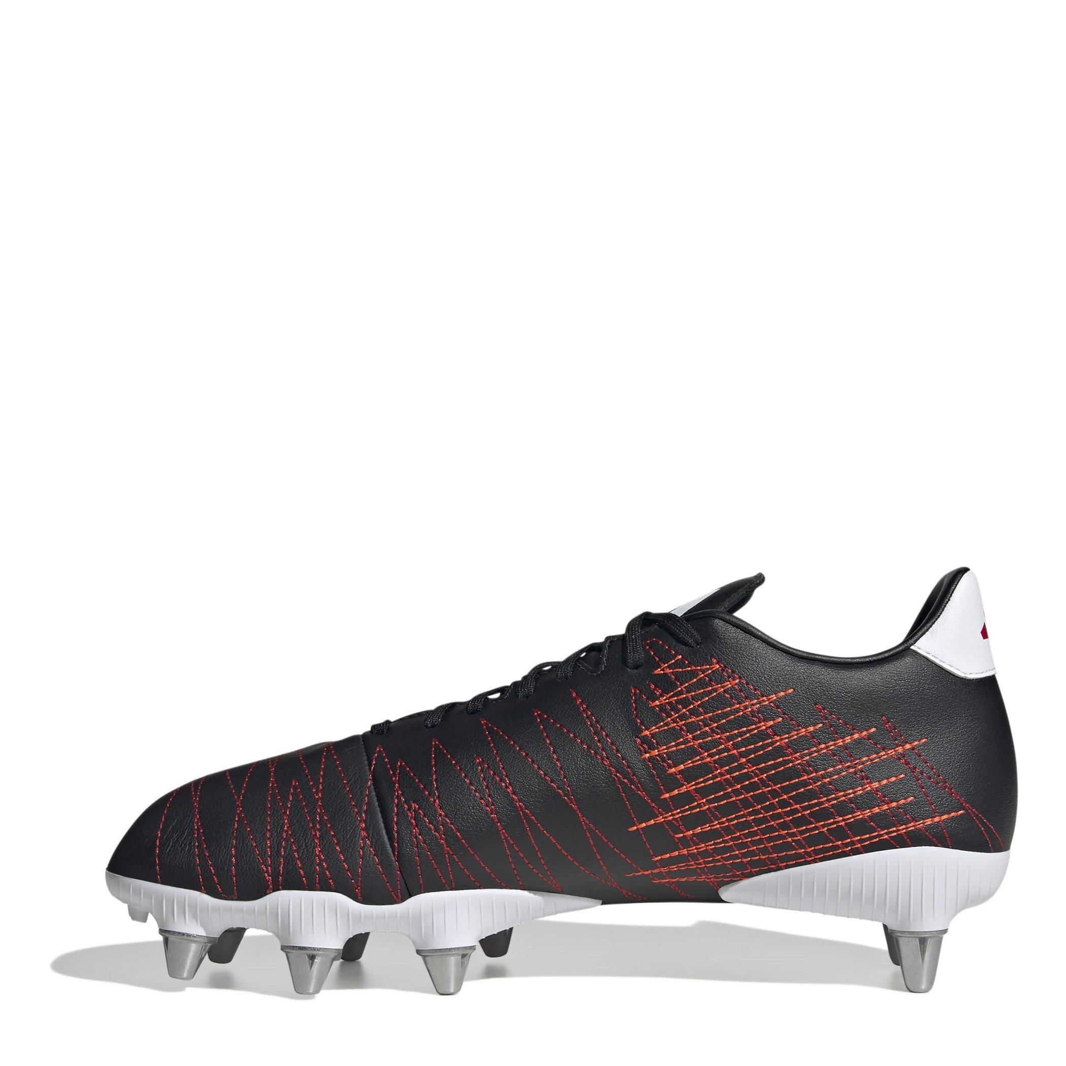 Blk/Slv/Red - adidas - Kakari Elite Soft Ground Rugby Boots - 2