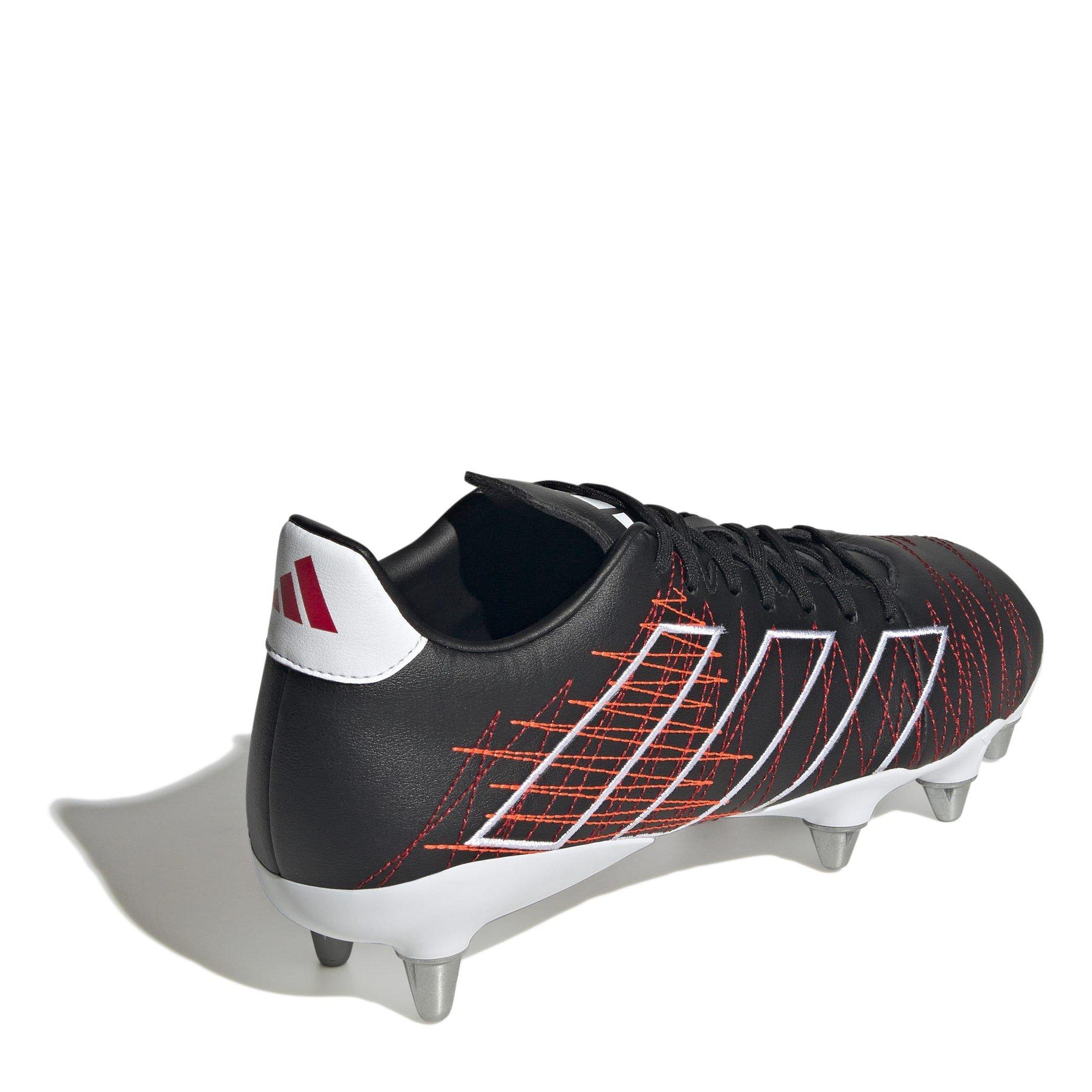 Blk/Slv/Red - adidas - Kakari Elite Soft Ground Rugby Boots - 4
