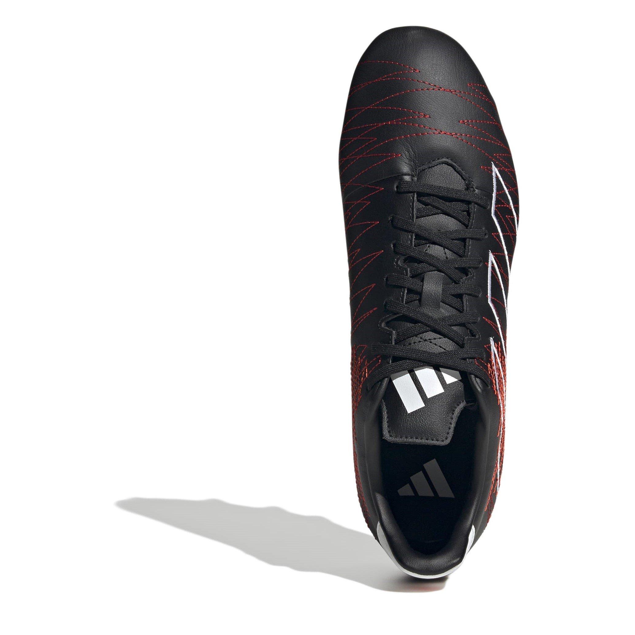 Blk/Slv/Red - adidas - Kakari Elite Soft Ground Rugby Boots - 5