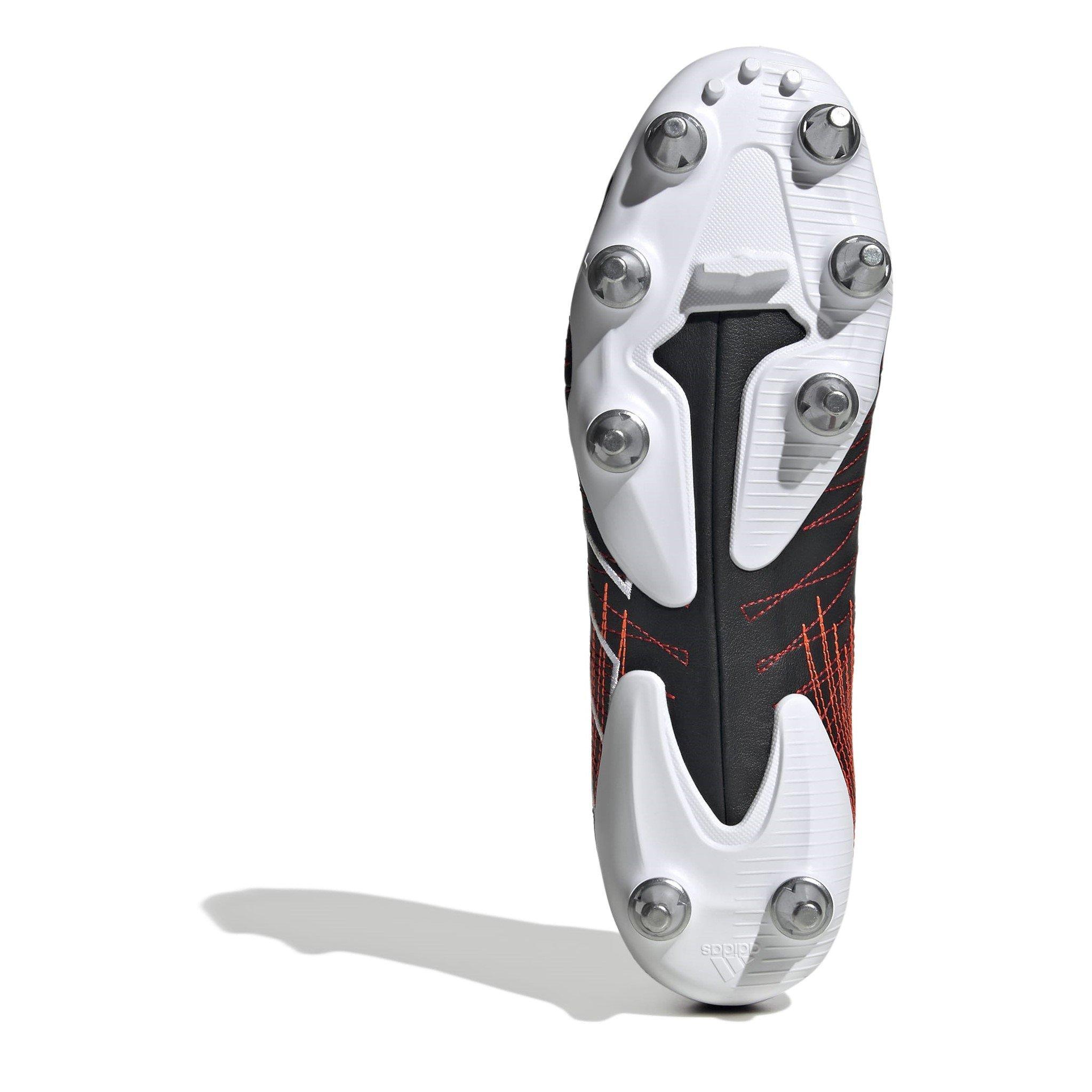 Blk/Slv/Red - adidas - Kakari Elite Soft Ground Rugby Boots - 6