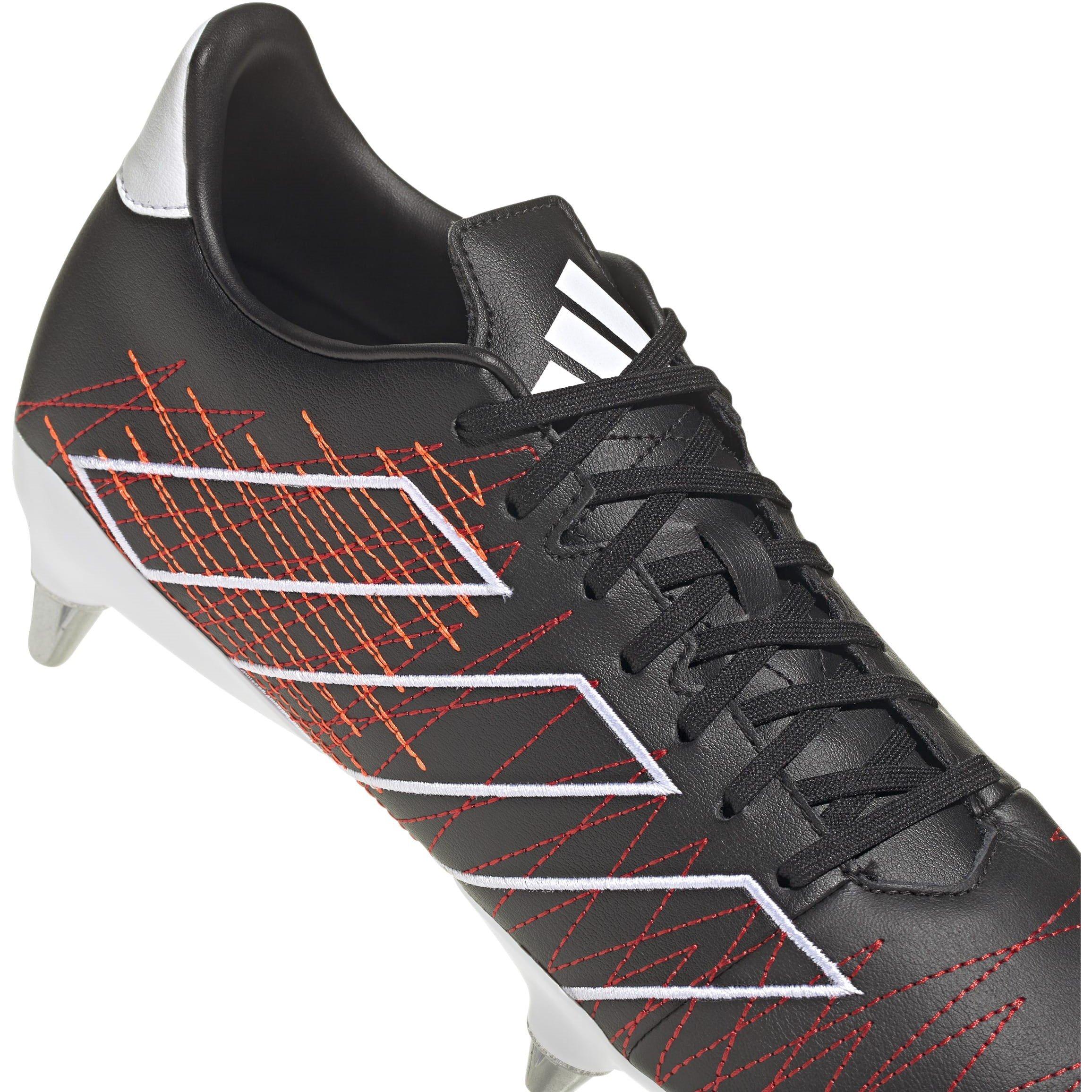 Blk/Slv/Red - adidas - Kakari Elite Soft Ground Rugby Boots - 7