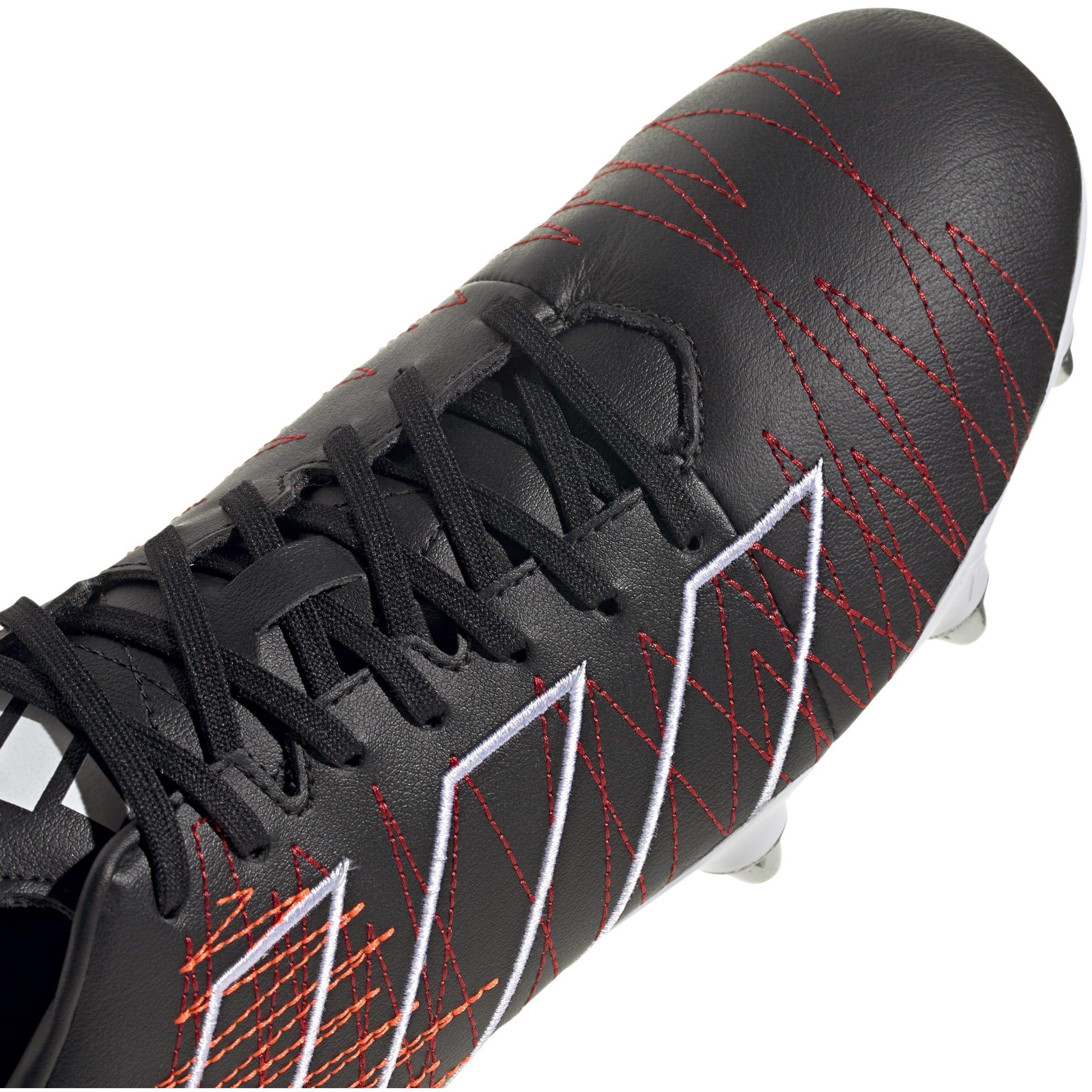Blk/Slv/Red - adidas - Kakari Elite Soft Ground Rugby Boots - 8