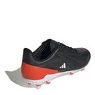 Noir/Argent/Rouge - adidas - Two band slip-on sandal style - 4