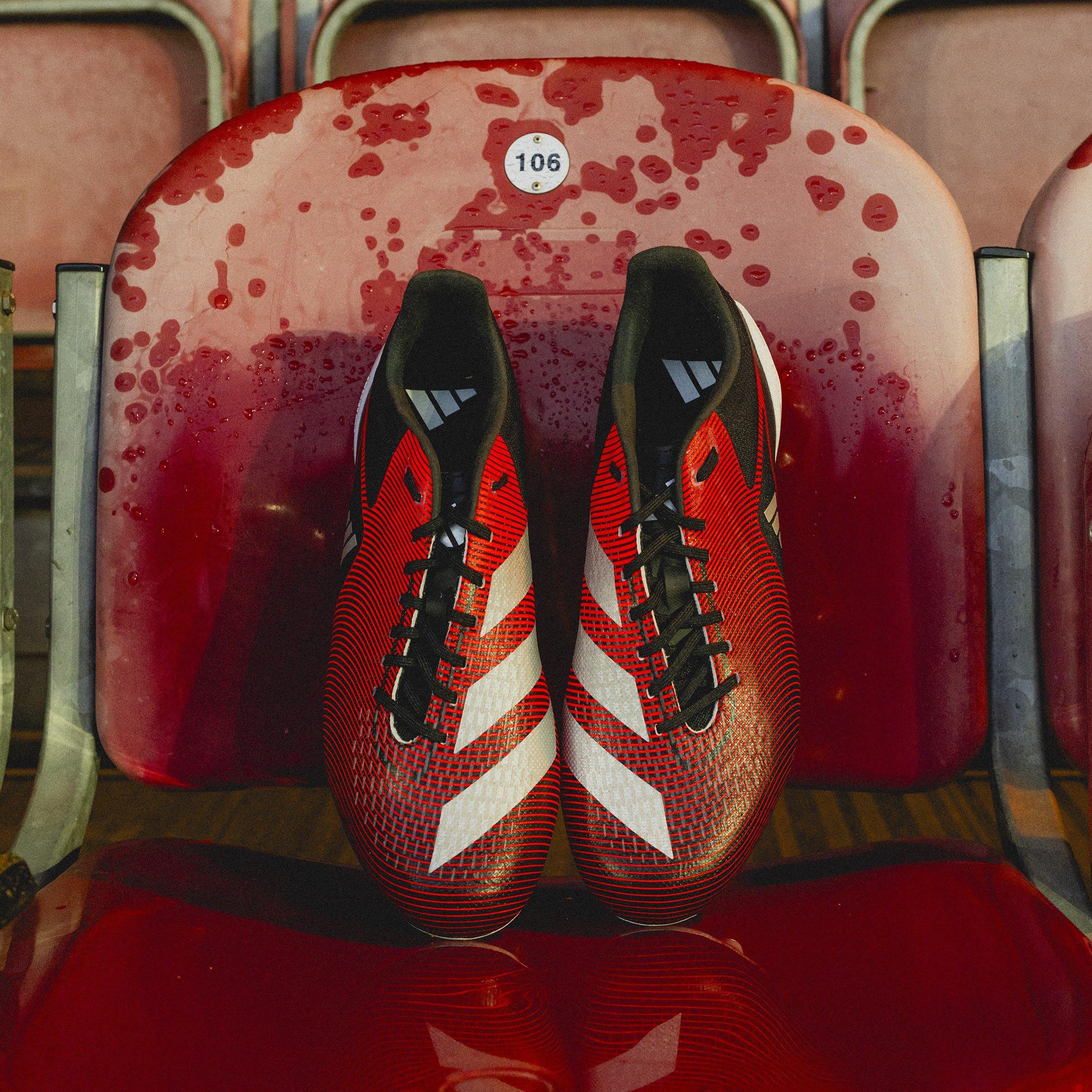 Blk/Slv/Vermelho - adidas - Adizero RS15 Soft Ground Rugby Boots - 11